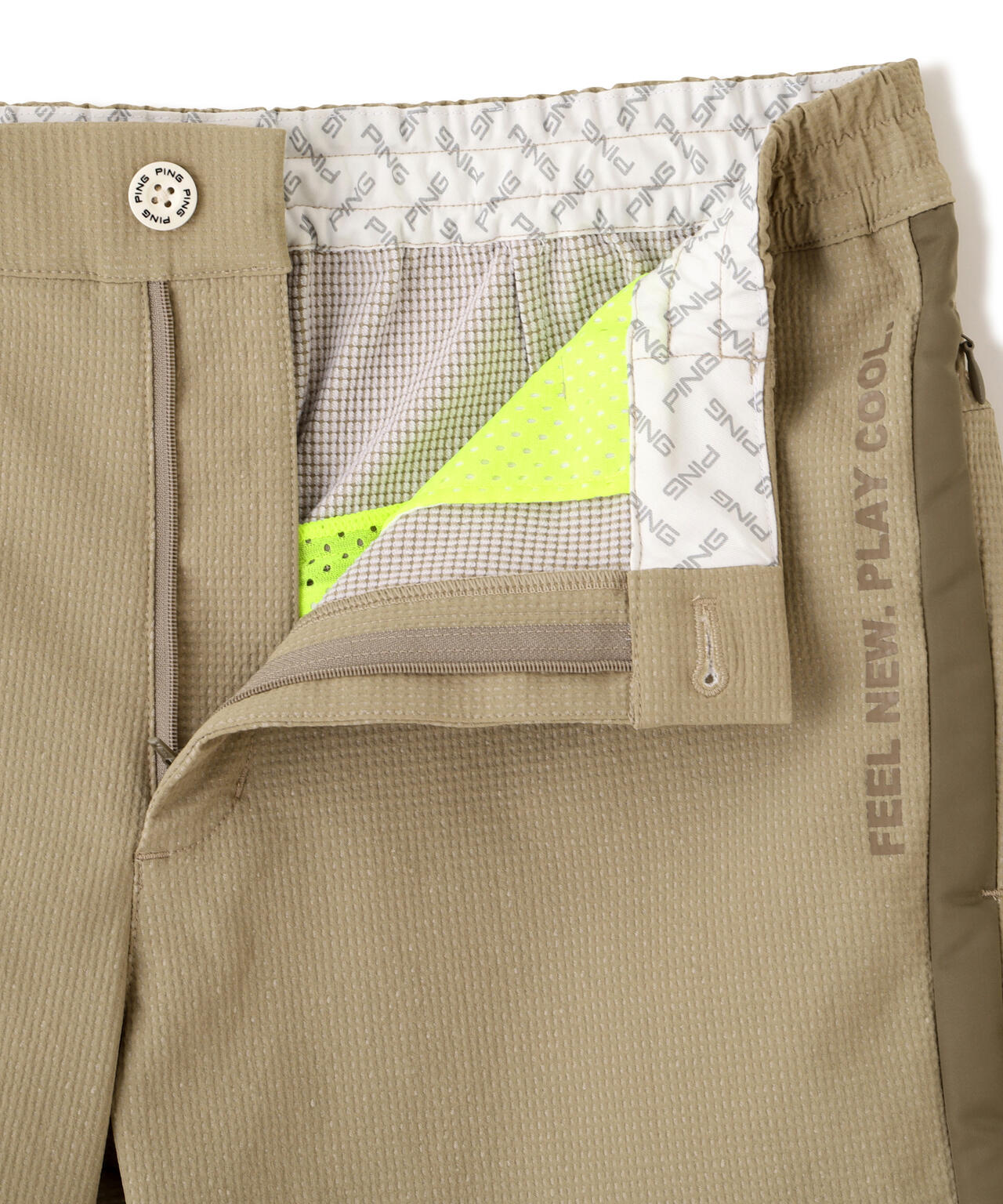【PING APPAREL】全方向ストレッチ 緯二重ショートパンツ ＜GOLD＞ (MENS)