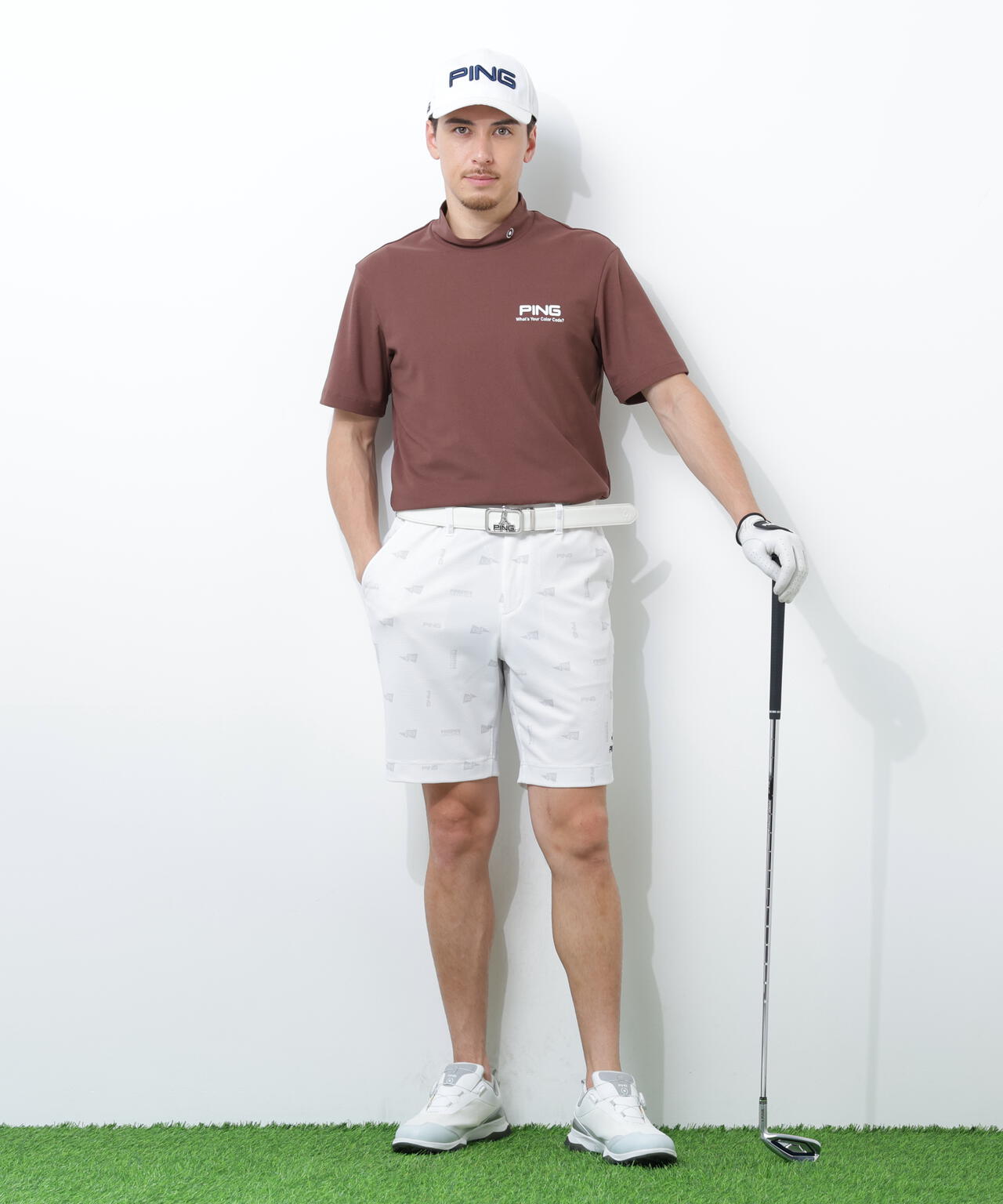【PING APPAREL】ストレッチミニポップコーンショートパンツ ＜NATIVE＞ (MENS)