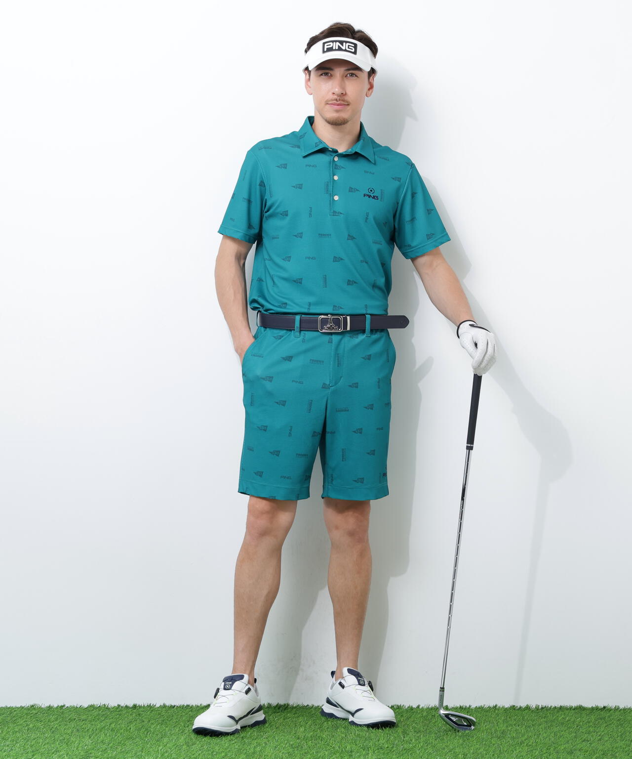 【PING APPAREL】ストレッチミニポップコーンショートパンツ ＜NATIVE＞ (MENS)