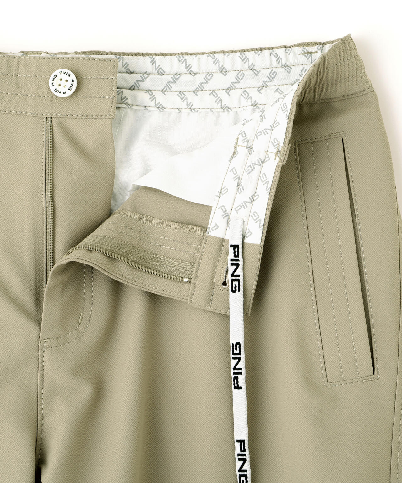 【PING APPAREL】【UVカット・透け防止・ストレッチ】ドビーショートパンツ ＜GOLD＞ (MENS)