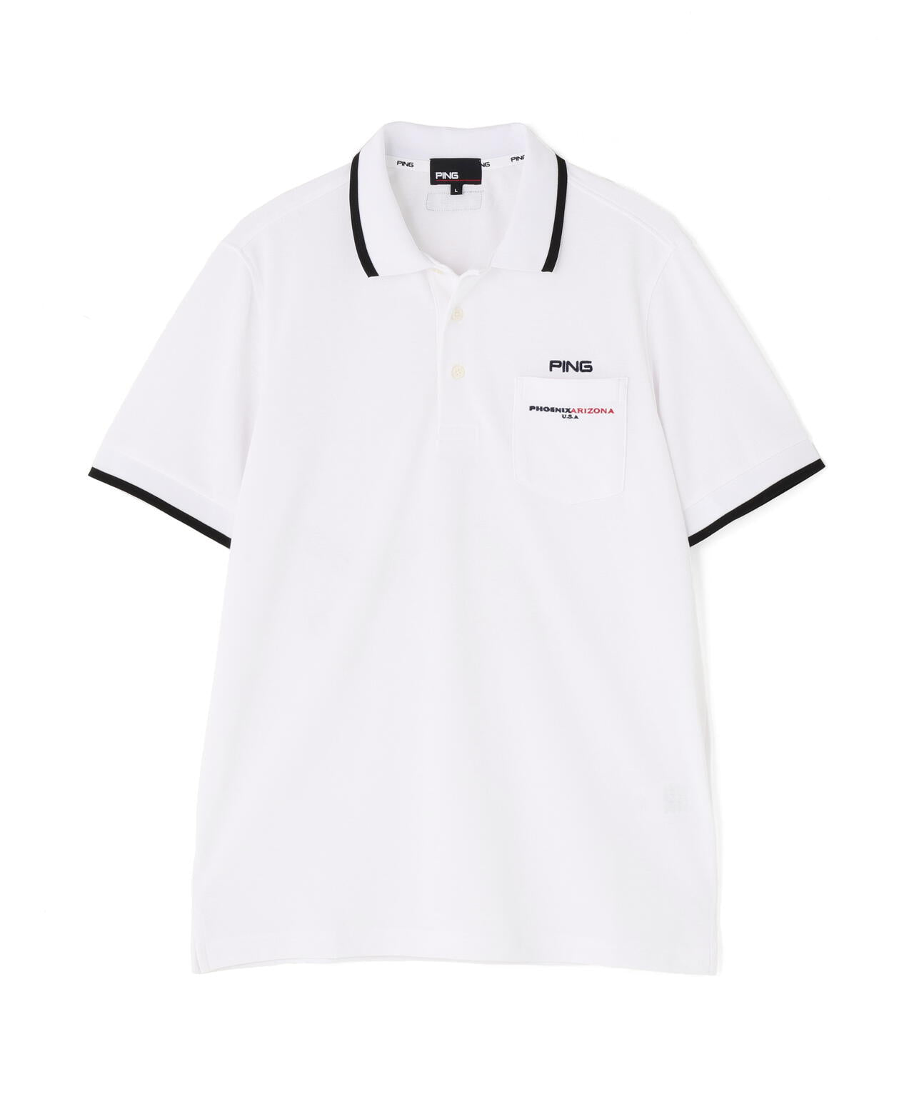 【PING APPAREL】スナップテックス半袖ラインポロシャツ ＜NATIVE＞ (MENS)