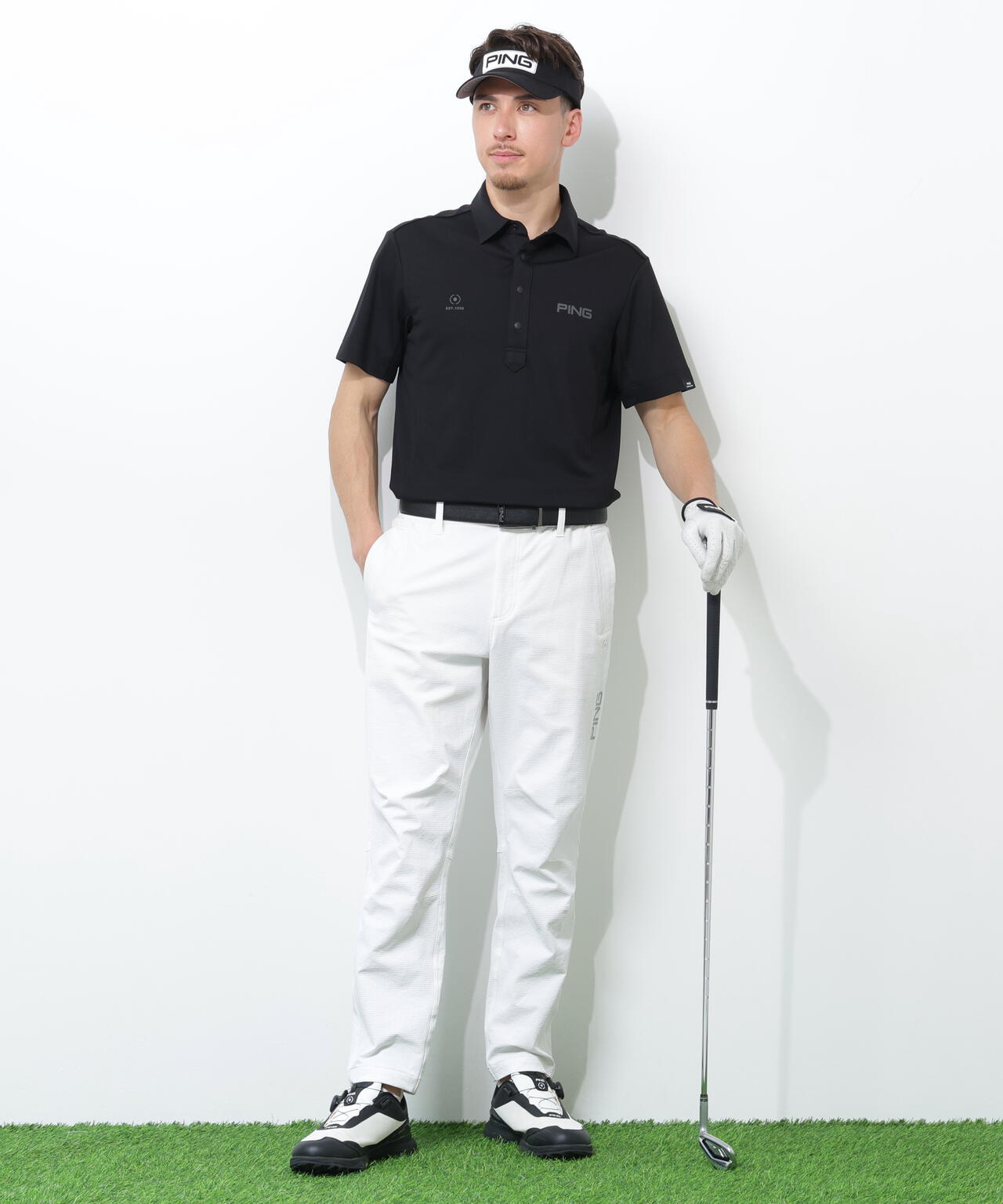 【PING APPAREL】エアロクールカノコ半袖ポロシャツ ＜PERFORMANCE＞ (MENS)