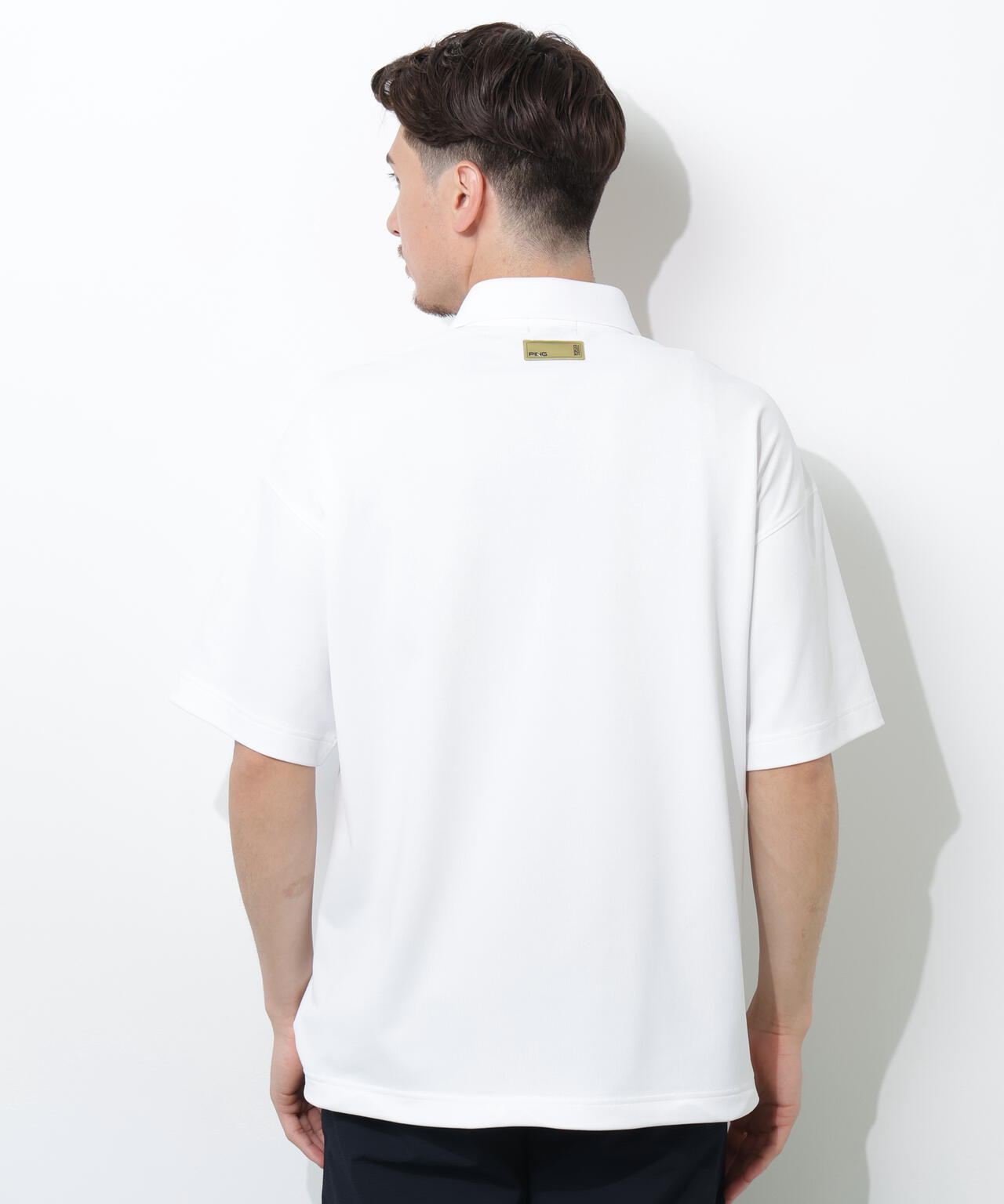 【PING APPAREL】半袖カノコオーバーポロシャツ ＜GOLD＞ (MENS)