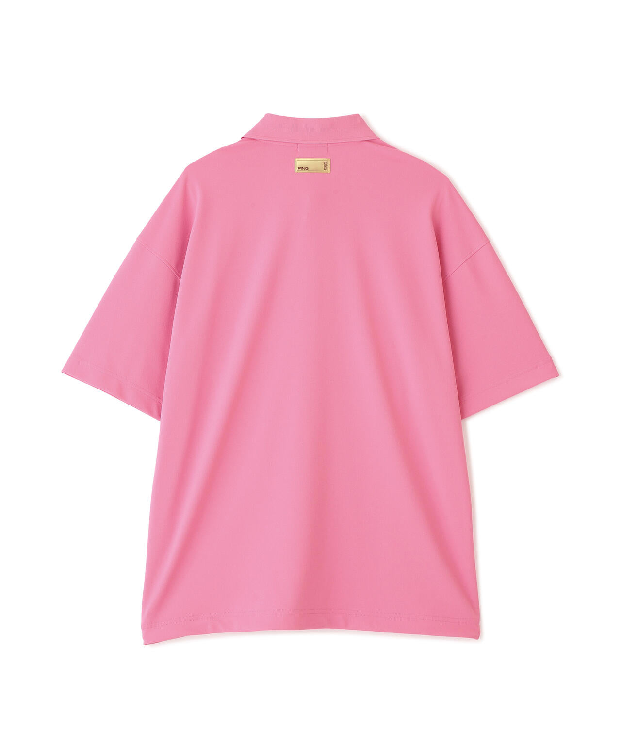 【PING APPAREL】半袖カノコオーバーポロシャツ ＜GOLD＞ (MENS)