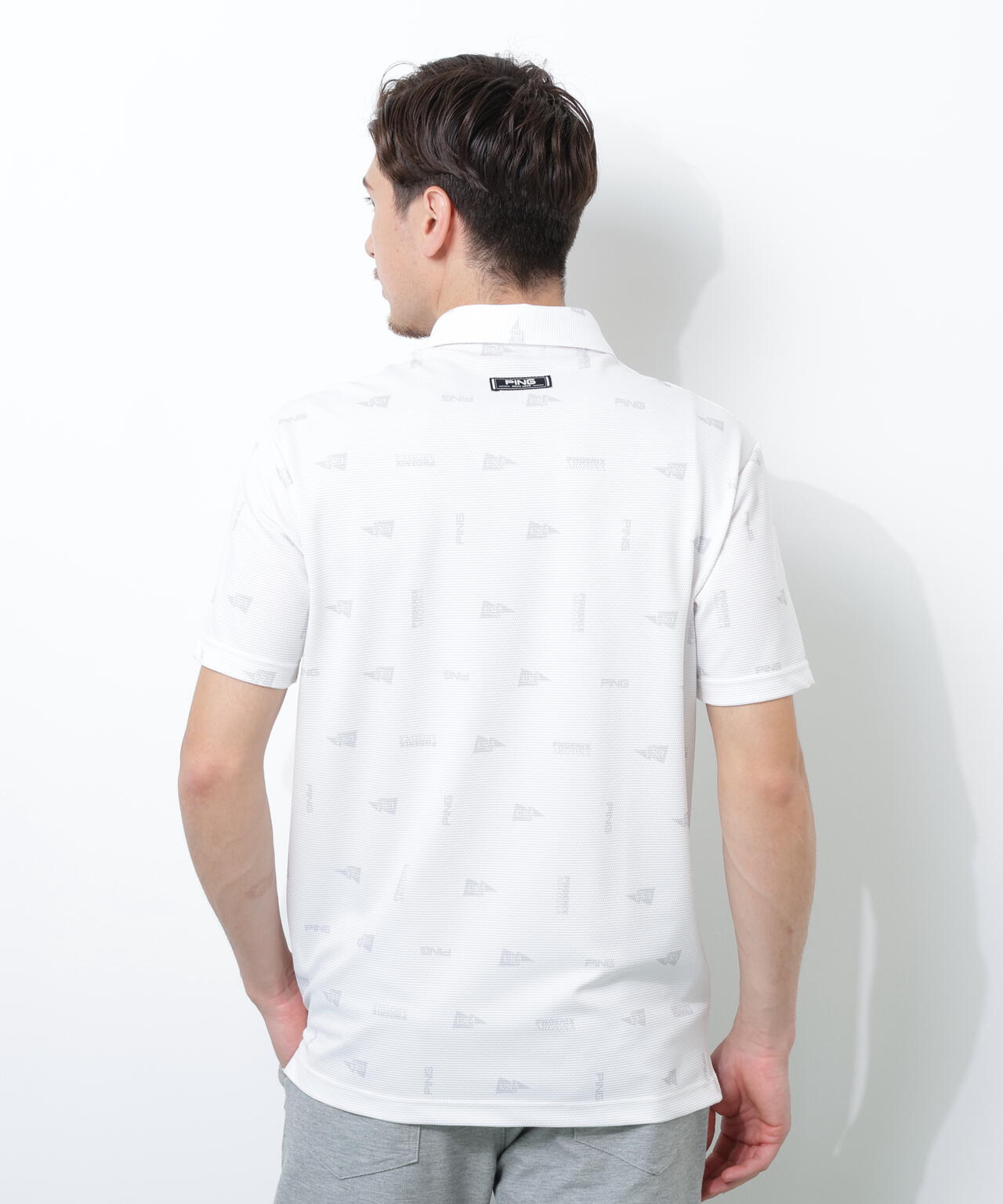 【PING APPAREL】ストレッチミニポップコーン半袖ポロシャツ ＜NATIVE＞ (MENS)