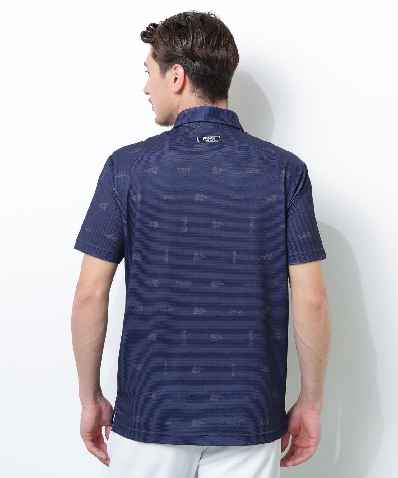 【PING APPAREL】ストレッチミニポップコーン半袖ポロシャツ ＜NATIVE＞ (MENS)