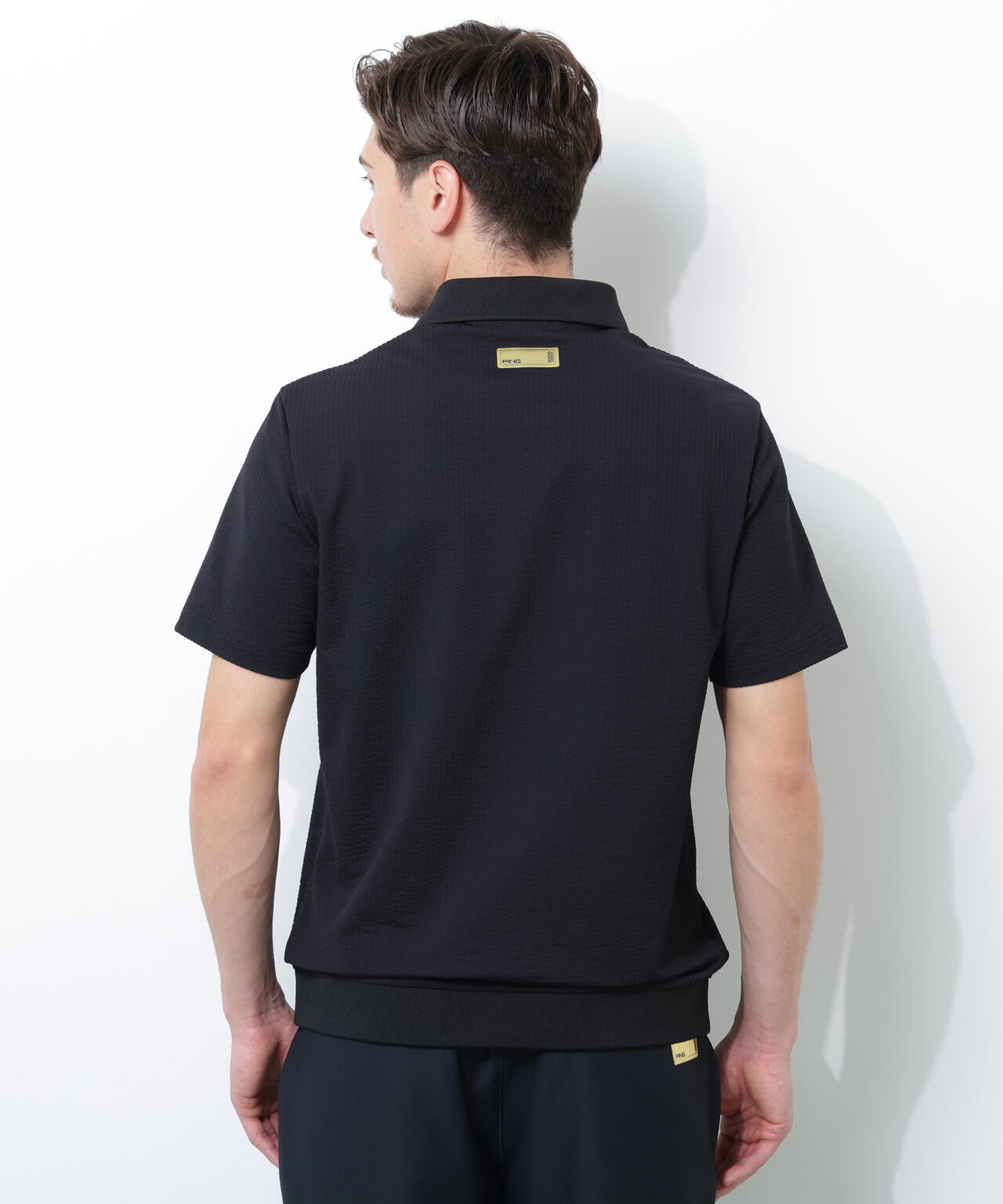 【PING APPAREL】PEサッカー半袖ポロシャツ ＜GOLD＞ (MENS)