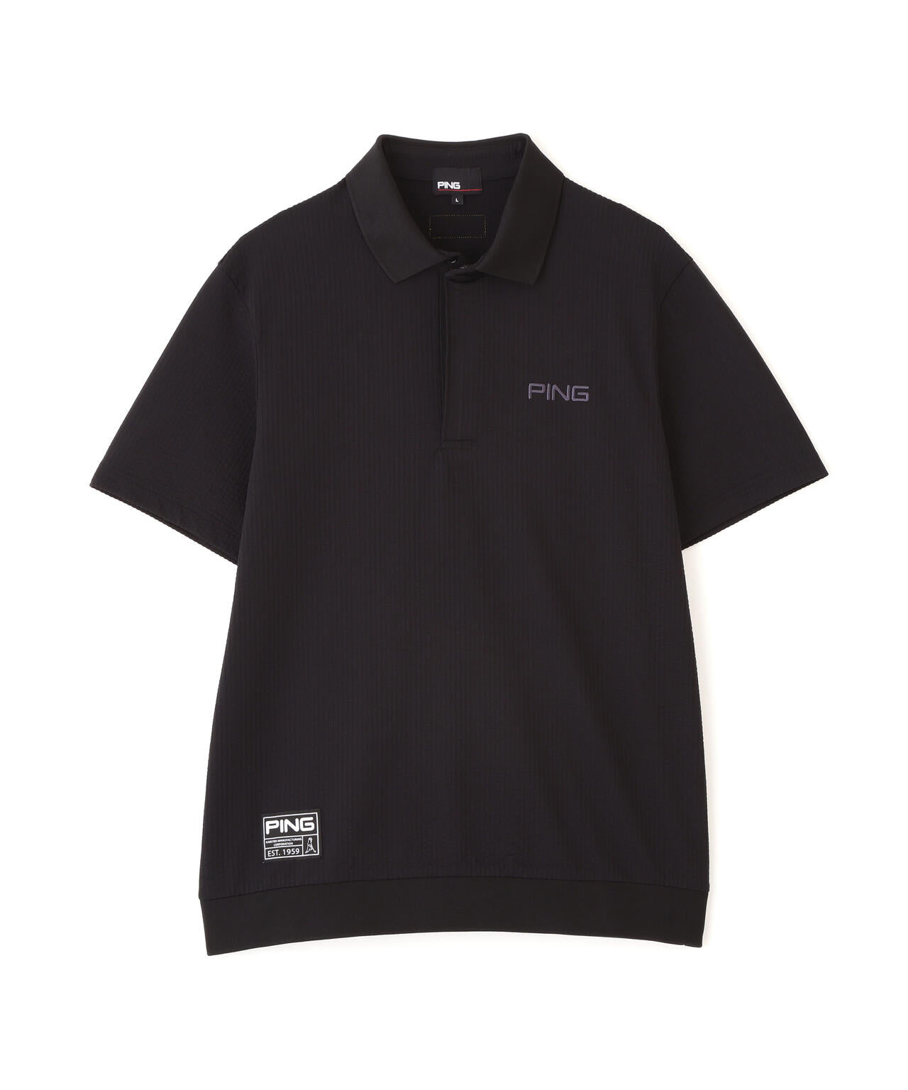 【PING APPAREL】PEサッカー半袖ポロシャツ ＜GOLD＞ (MENS)