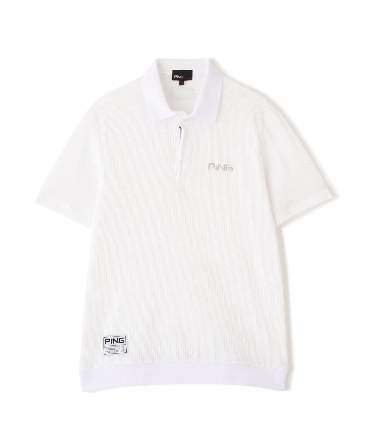【PING APPAREL】PEサッカー半袖ポロシャツ ＜GOLD＞ (MENS)