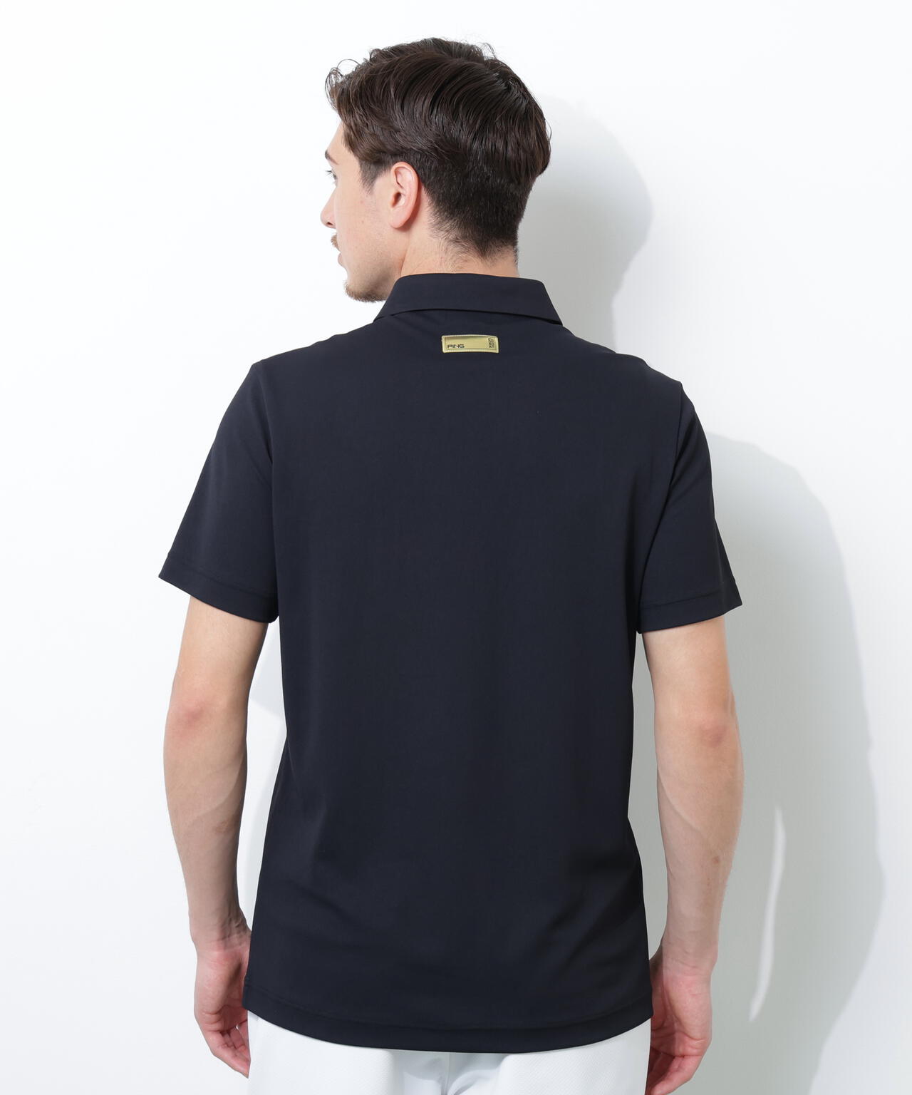 【PING APPAREL】【接触冷感・UVカット】スーパーシェルター06半袖ポロシャツ ＜GOLD＞ (MENS)
