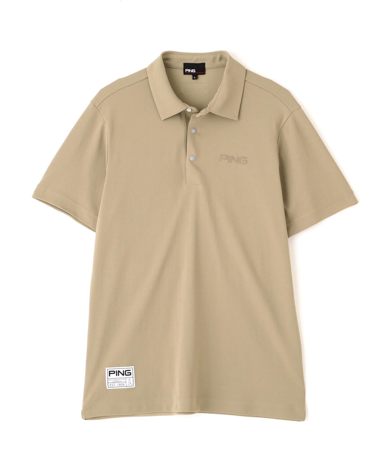 【PING APPAREL】【接触冷感・UVカット】スーパーシェルター06半袖ポロシャツ ＜GOLD＞ (MENS)