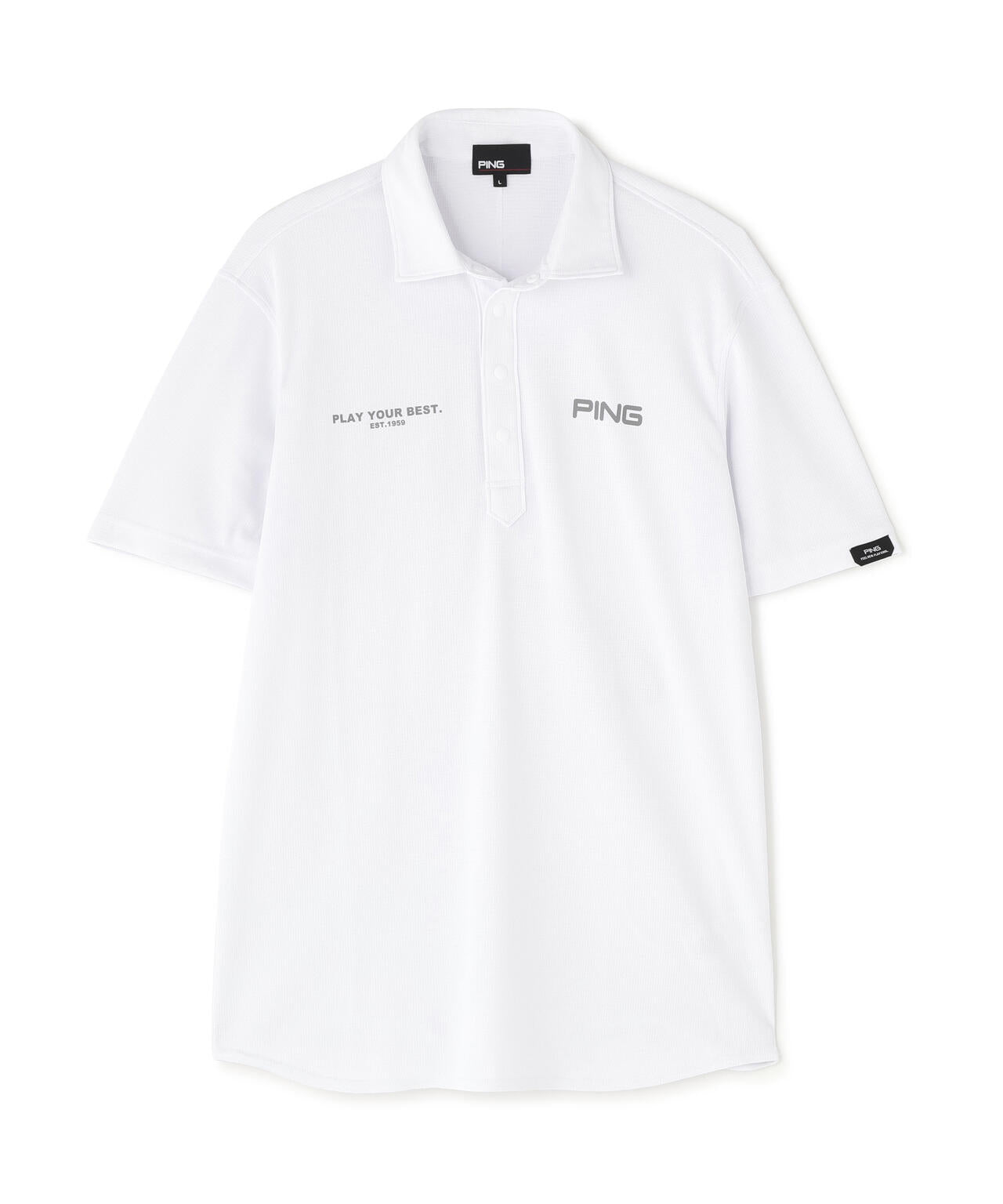 【PING APPAREL】アセイヤーン裏ワッフル半袖ポロシャツ ＜PERFORMANCE＞ (MENS)