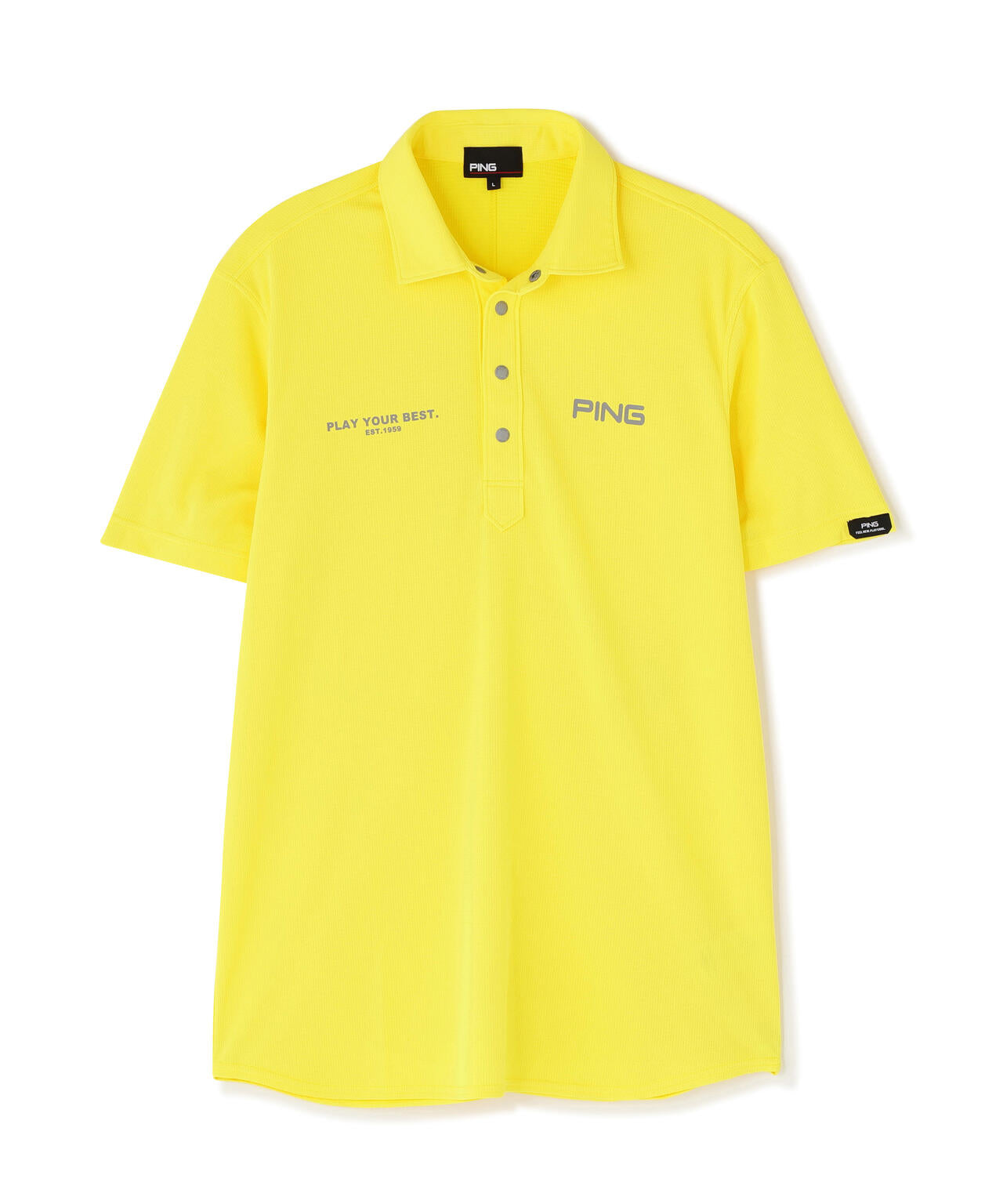 【PING APPAREL】アセイヤーン裏ワッフル半袖ポロシャツ ＜PERFORMANCE＞ (MENS)