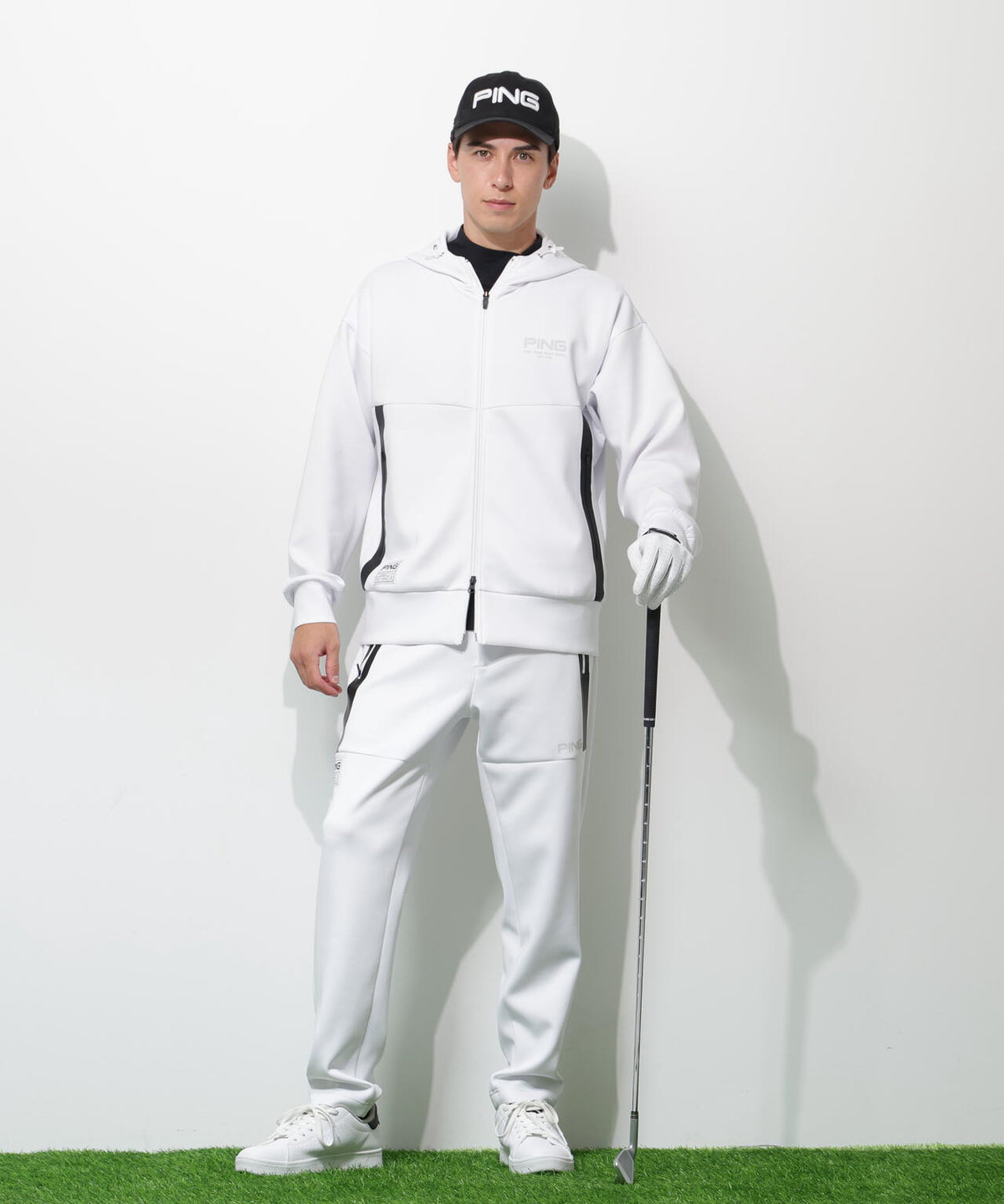 【PING APPAREL】ダンボールニットフルジップフーディー ＜GOLD＞ (MENS)