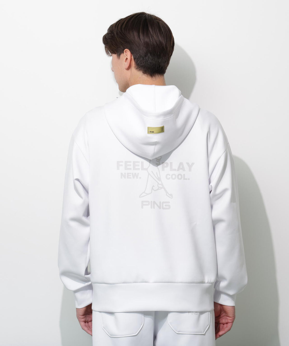 【PING APPAREL】ダンボールニットフルジップフーディー ＜GOLD＞ (MENS)