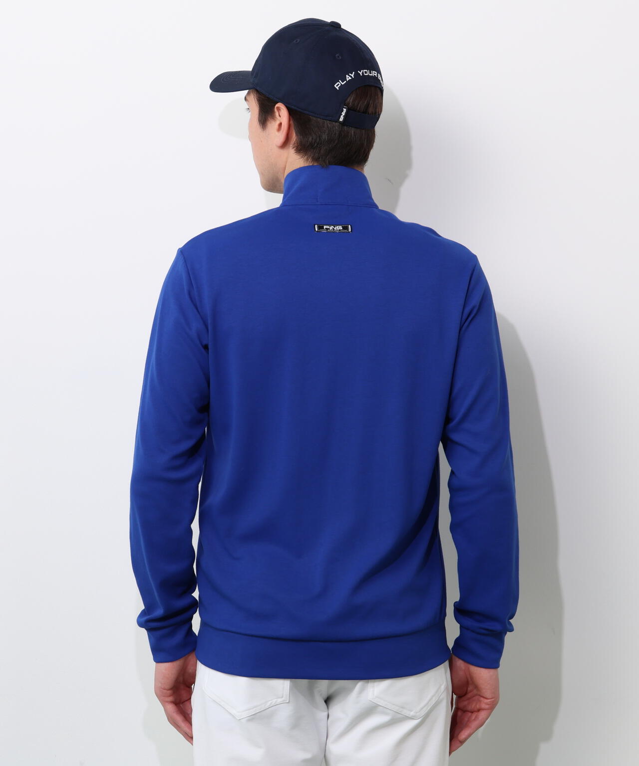 【PING APPAREL】全方向ストレッチダブルフェイスドライミックスアイストーンハーフジップカットソー ＜NATIVE＞ (MENS)
