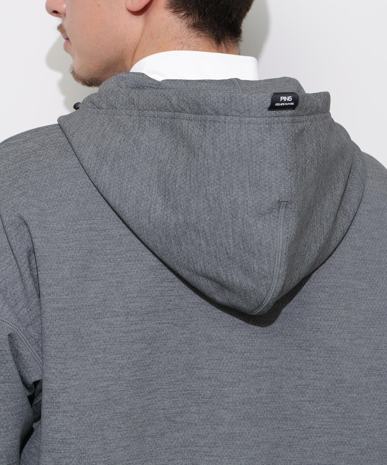 【PING APPAREL】全方向ストレッチ接結裏メッシュハーフジップスウェットフーディ ＜PERFORMANCE＞ (MENS)