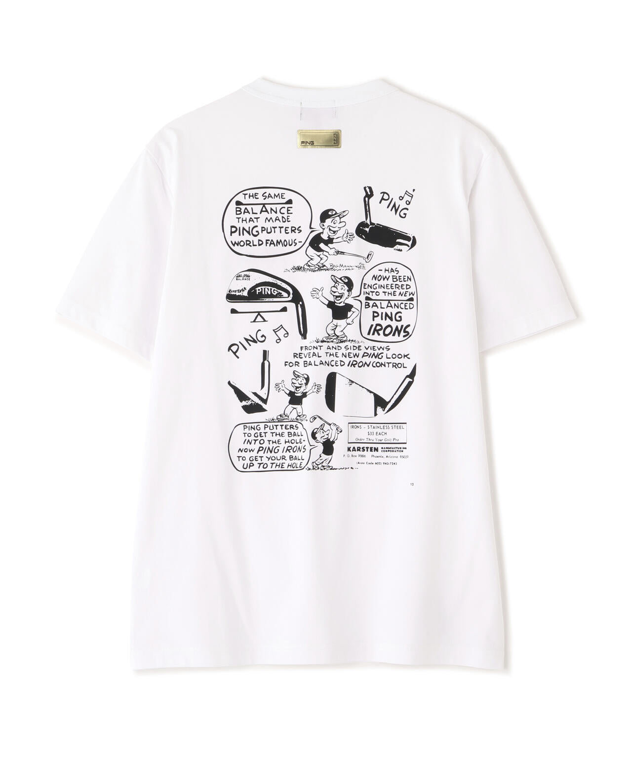 【PING APPAREL】PEカノコTシャツ ＜GOLD＞ (MENS)