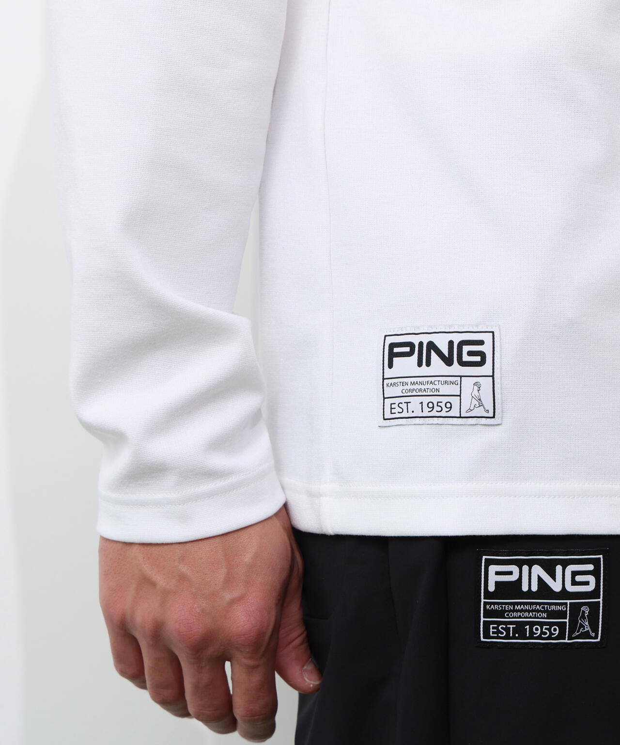【PING APPAREL】冷感ポンチハイネックシャツ ＜GOLD＞ (MENS)