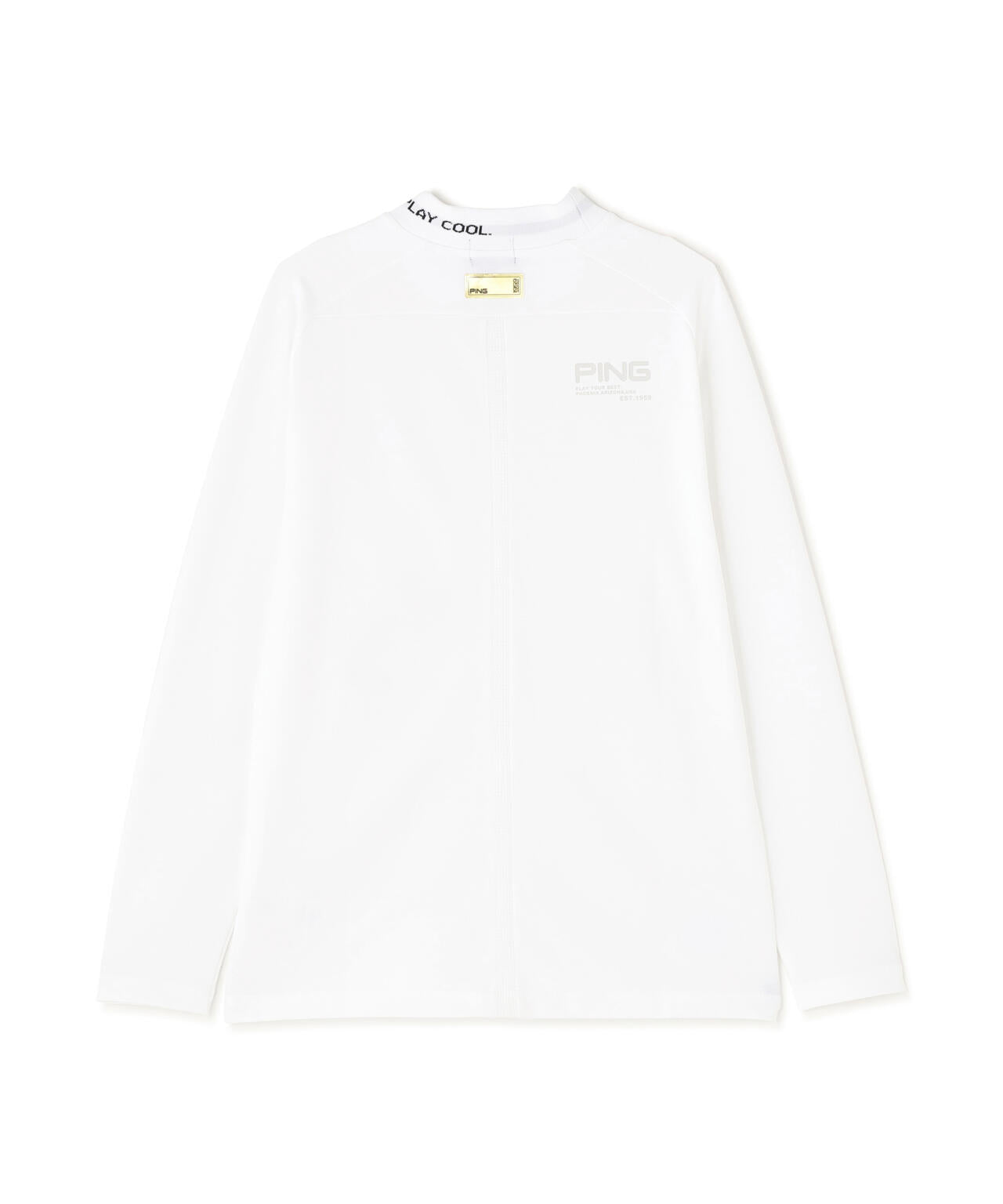 【PING APPAREL】冷感ポンチハイネックシャツ ＜GOLD＞ (MENS)
