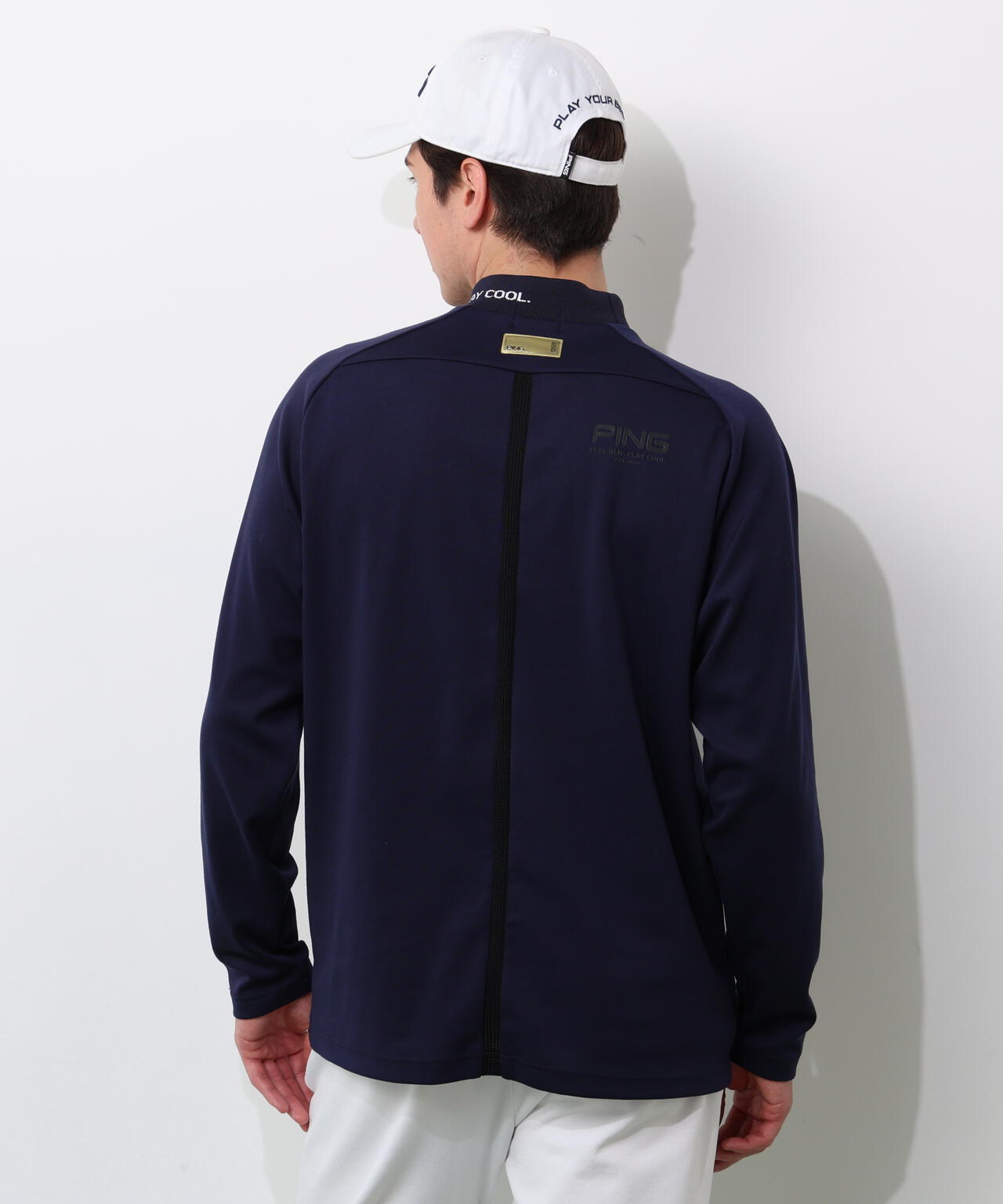 【PING APPAREL】冷感ポンチハイネックシャツ ＜GOLD＞ (MENS)