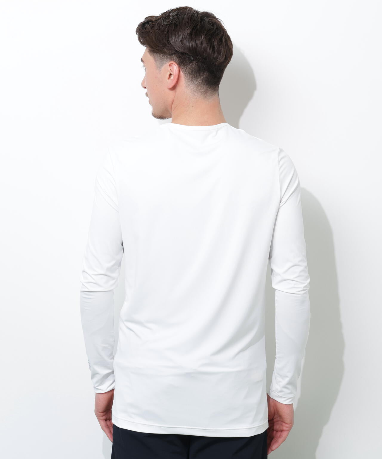 【PING APPAREL】【UVカット・接触冷感】ベア天竺Uネック長袖インナーシャツ ＜GOLD＞ (MENS)