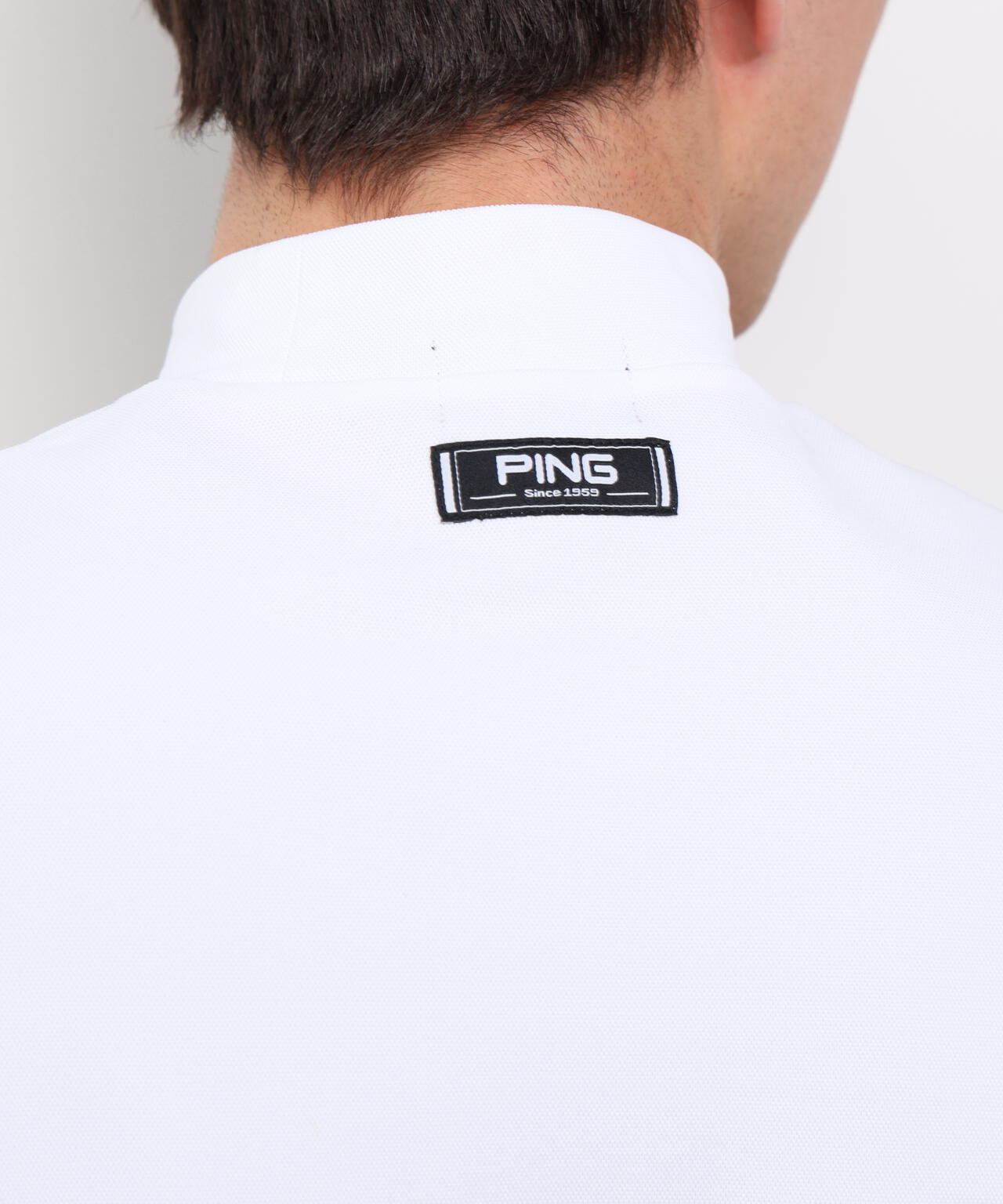 【PING APPAREL】アップリケ半袖ハイネックシャツ ＜NATIVE＞ (MENS)