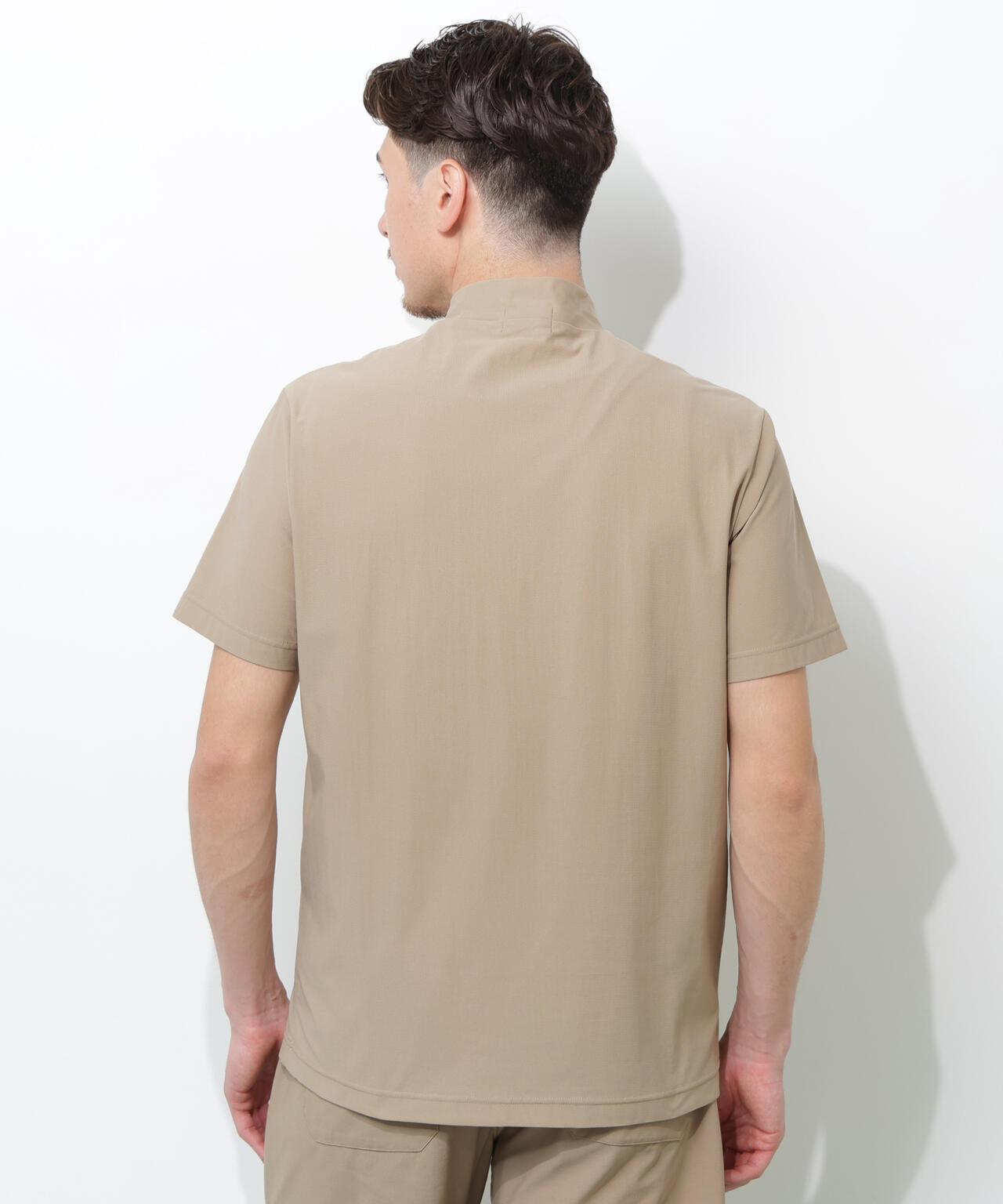 【PING APPAREL】全方向ストレッチドットメッシュ半袖ハイネックシャツ×ショートパンツ ＜PERFORMANCE＞ (MENS)