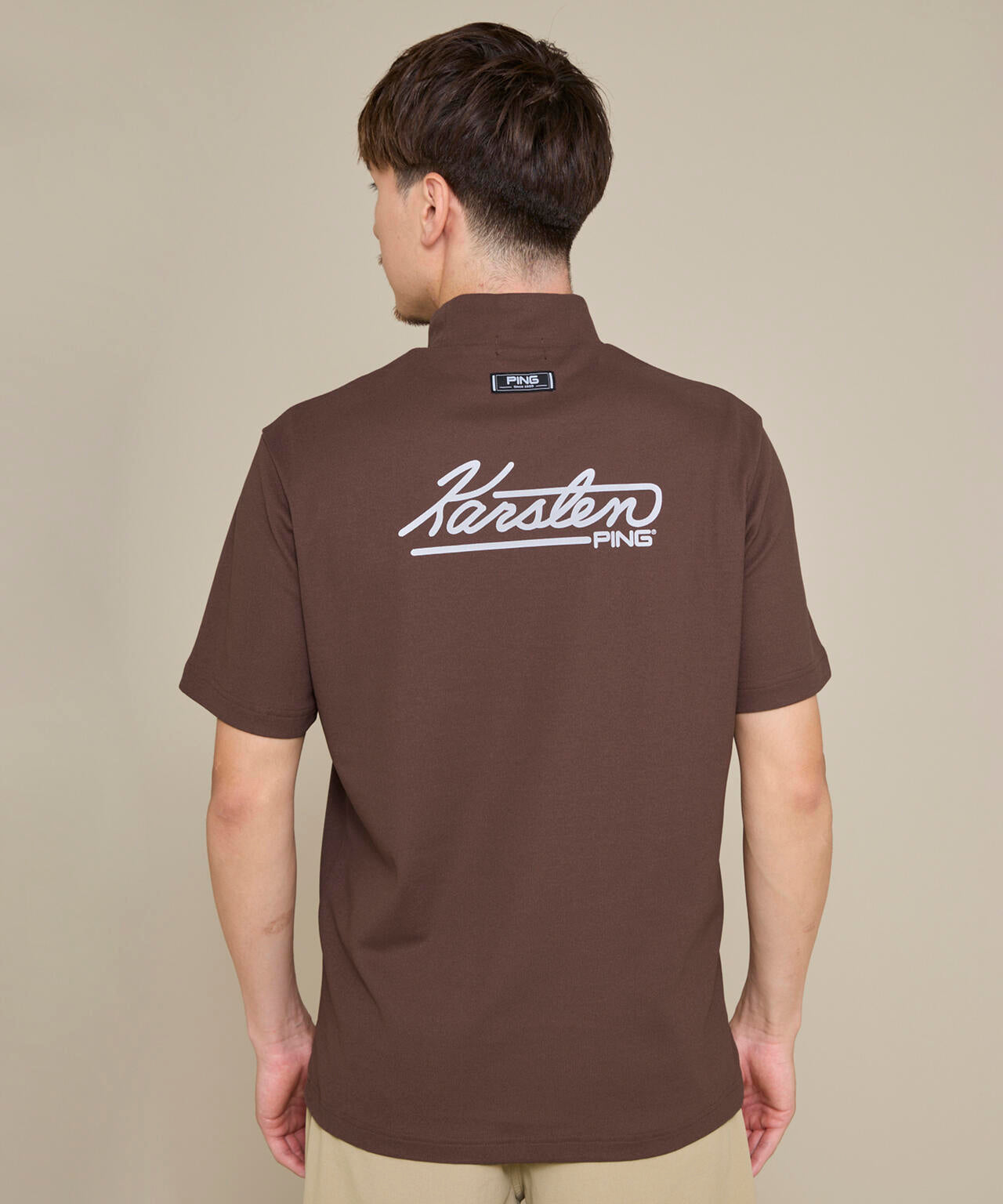 【PING APPAREL】【10カラーシリーズ】PEカノコ半袖ハイネックシャツ ＜NATIVE＞ (MENS)