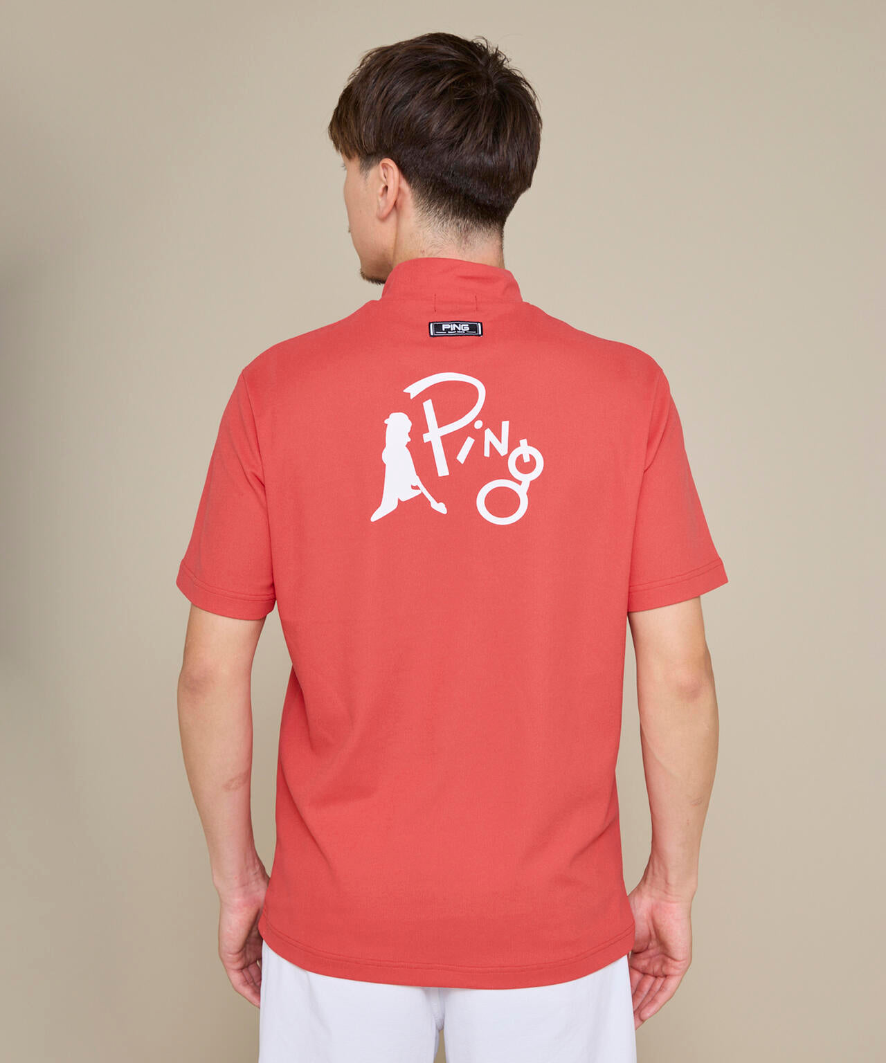 【PING APPAREL】【10カラーシリーズ】PEカノコ半袖ハイネックシャツ ＜NATIVE＞ (MENS)