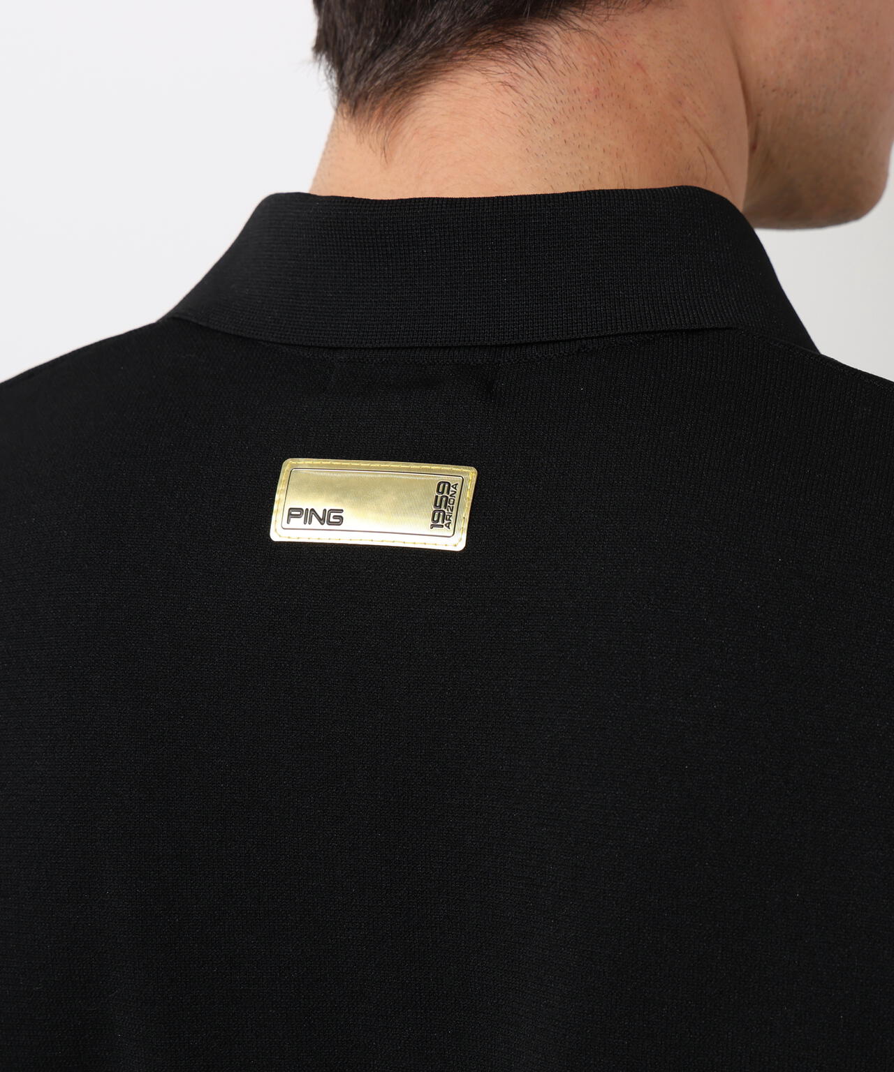 【PING APPAREL】半袖ニットポロシャツ ＜GOLD＞ (MENS)