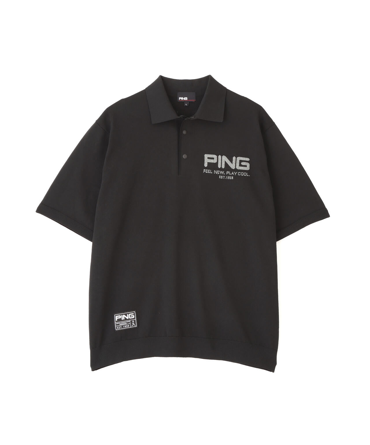【PING APPAREL】半袖ニットポロシャツ ＜GOLD＞ (MENS)