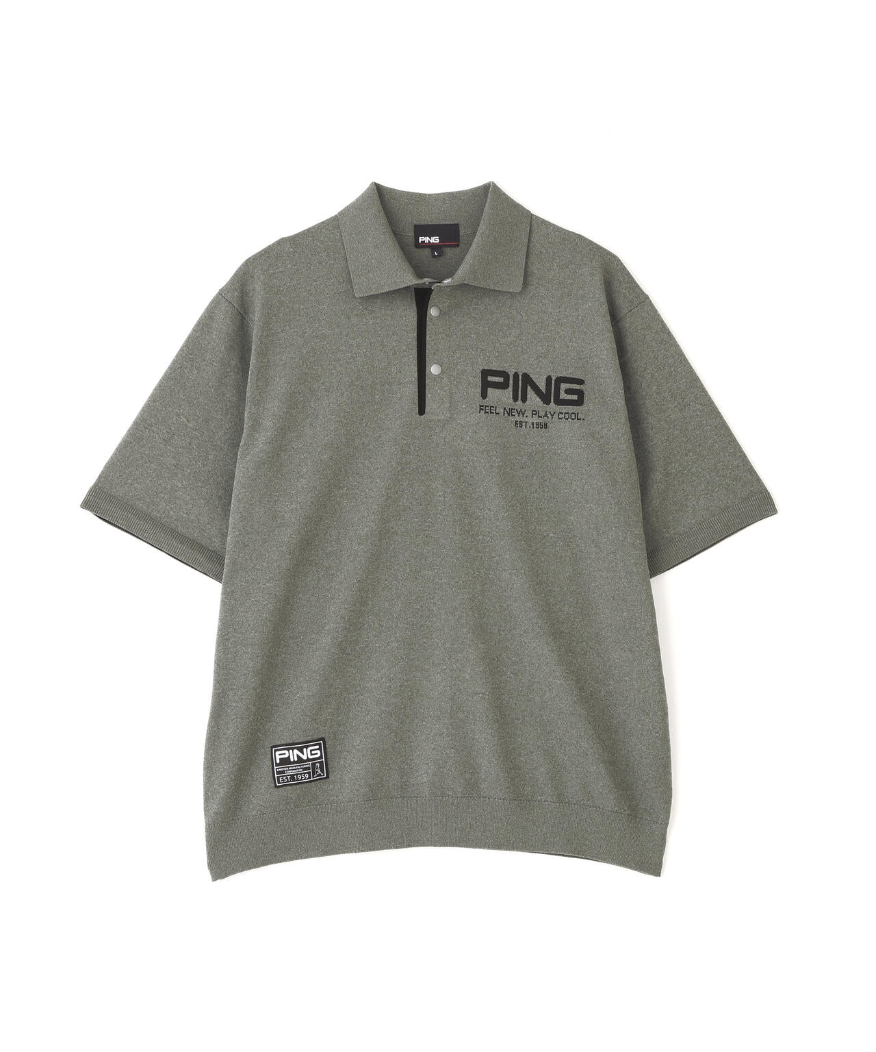 【PING APPAREL】半袖ニットポロシャツ ＜GOLD＞ (MENS)