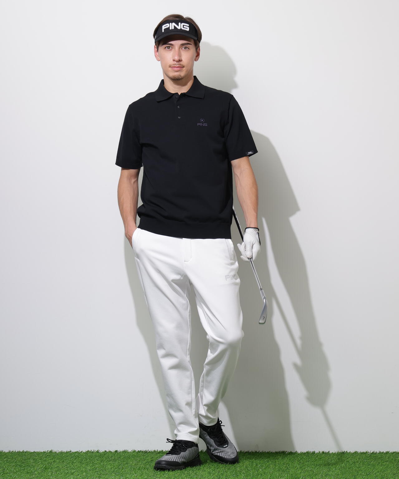 【PING APPAREL】半袖ニットポロシャツ ＜PERFORMANCE＞ (MENS)