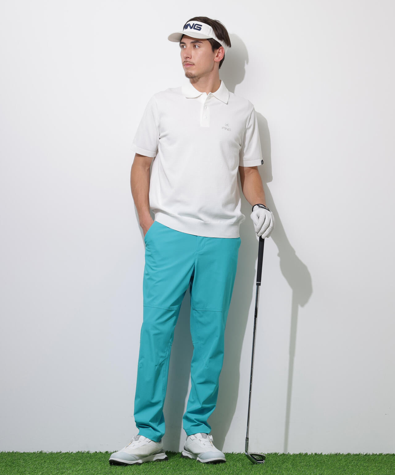 【PING APPAREL】半袖ニットポロシャツ ＜PERFORMANCE＞ (MENS)