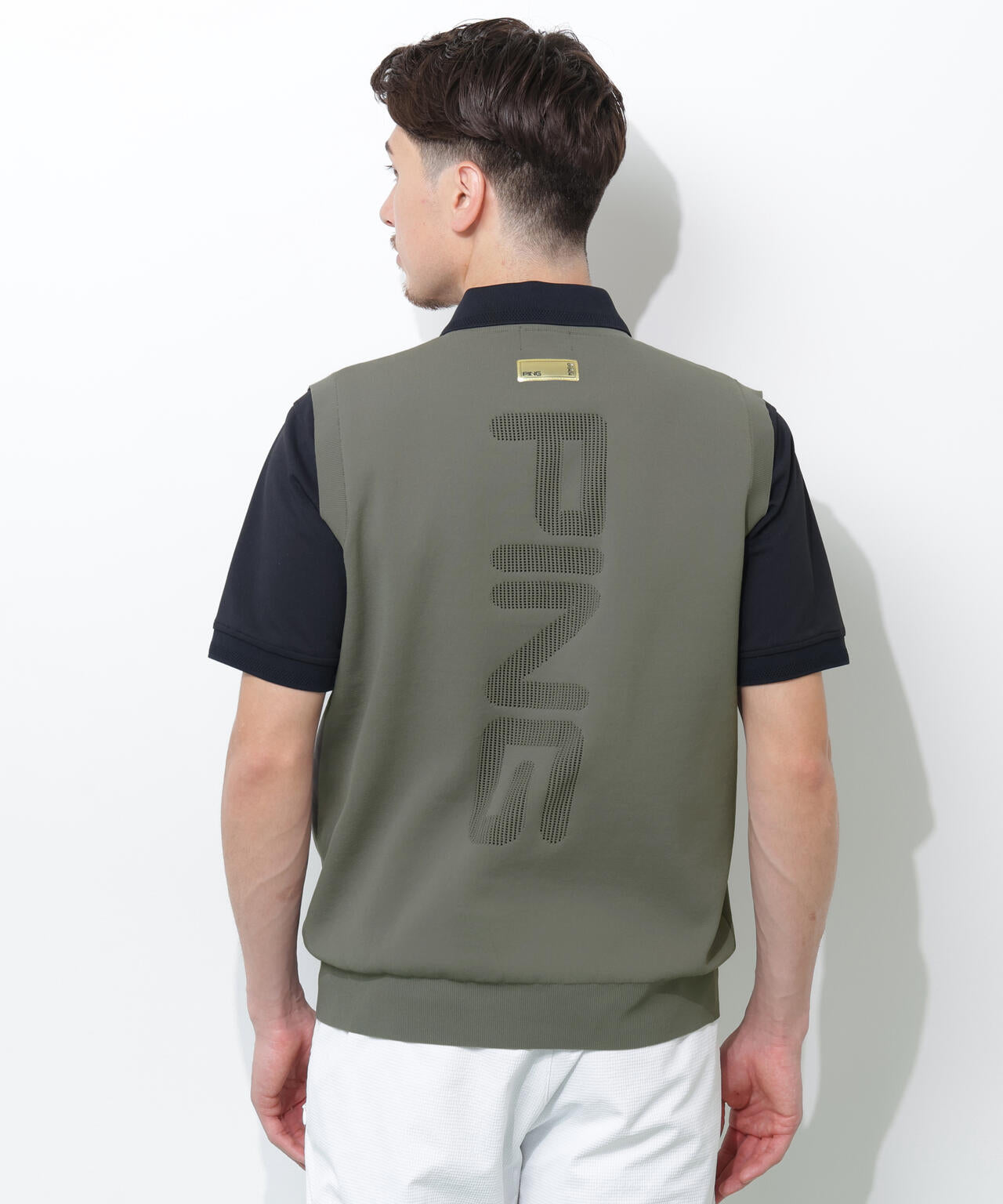 【PING APPAREL】ニットベスト ＜GOLD＞ (MENS)