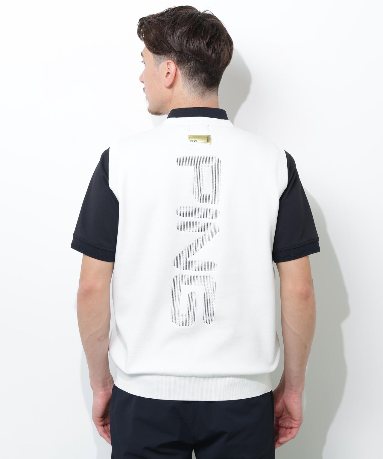 【PING APPAREL】ニットベスト ＜GOLD＞ (MENS)