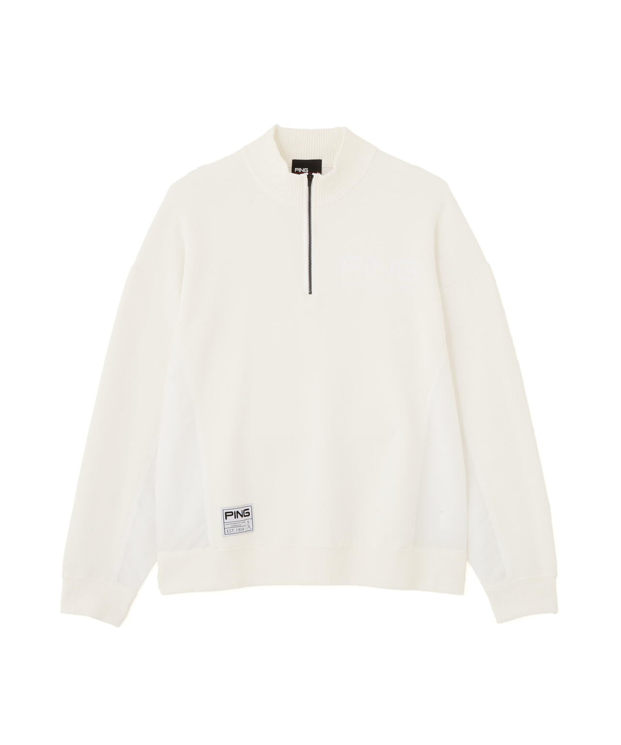 【PING APPAREL】長袖ハーフジップニット ＜GOLD＞ (MENS)