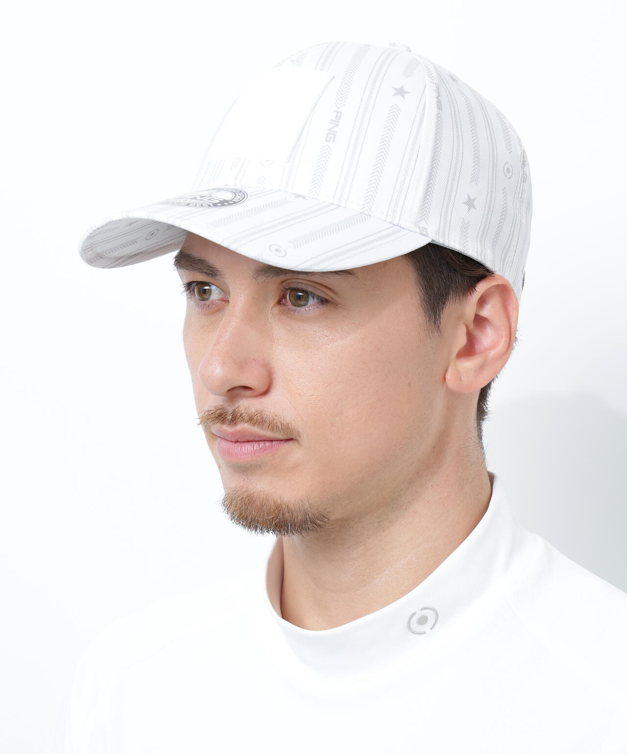 【PING APPAREL】ストライプ総柄プリントキャップ ＜NATIVE＞(UNISEX)
