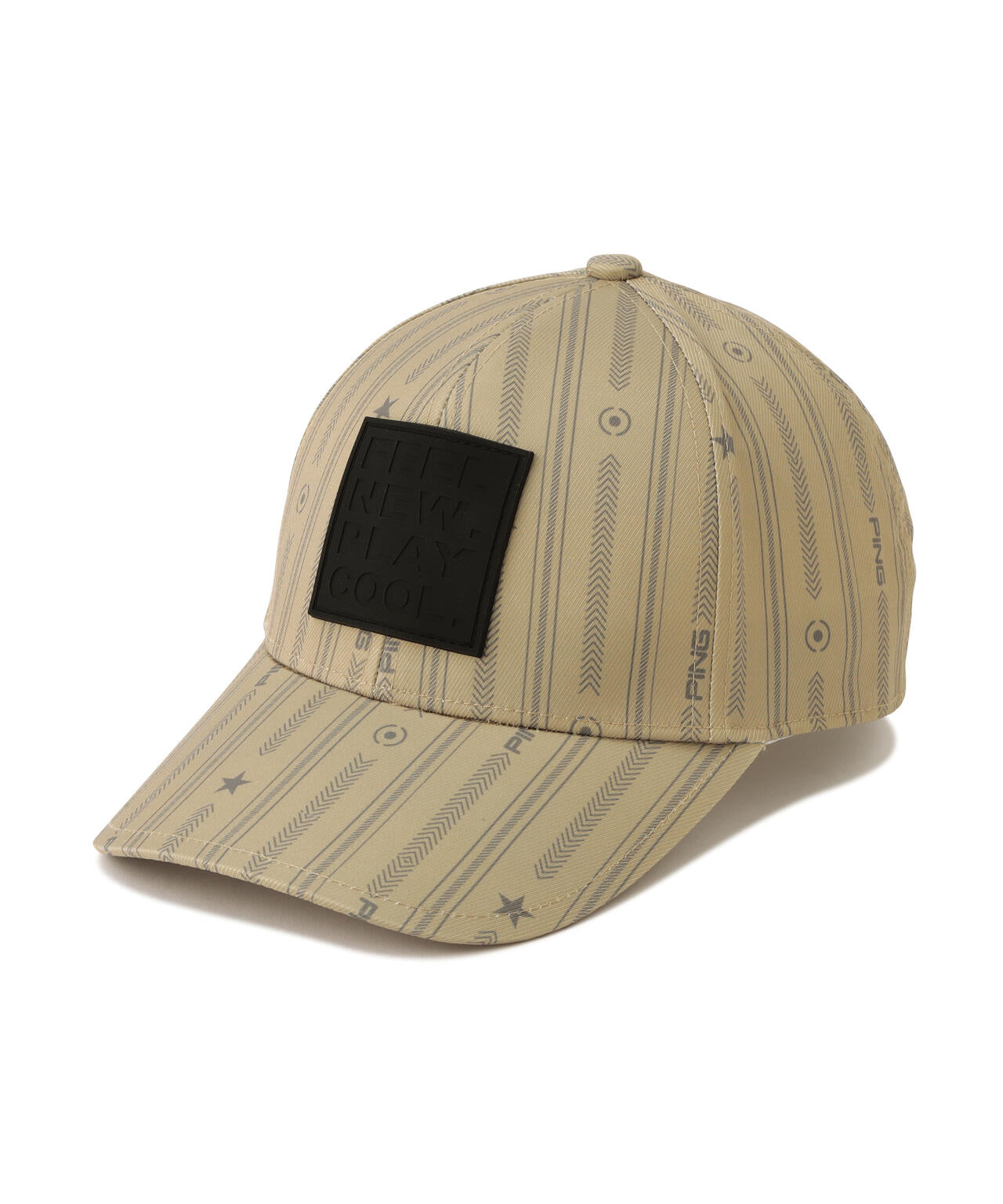 【PING APPAREL】ストライプ総柄プリントキャップ ＜NATIVE＞(UNISEX)