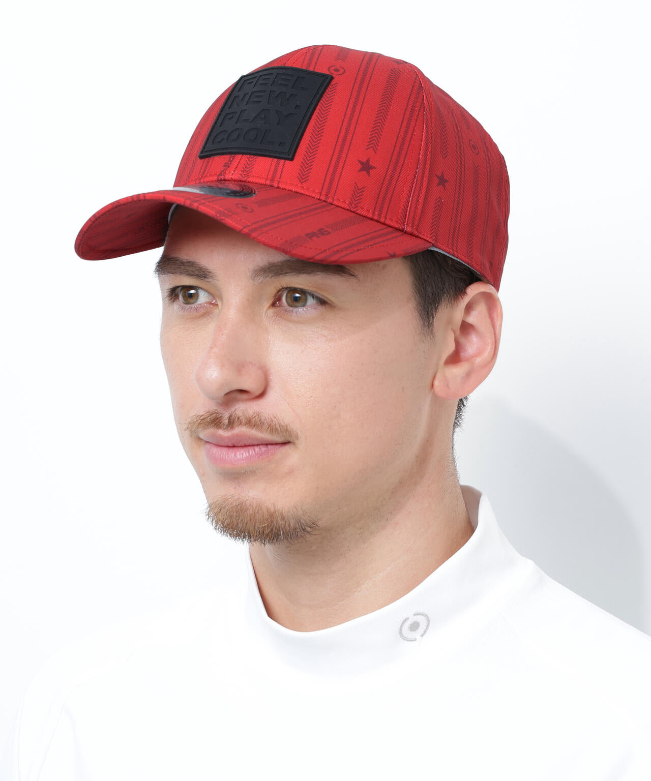 【PING APPAREL】ストライプ総柄プリントキャップ ＜NATIVE＞(UNISEX)