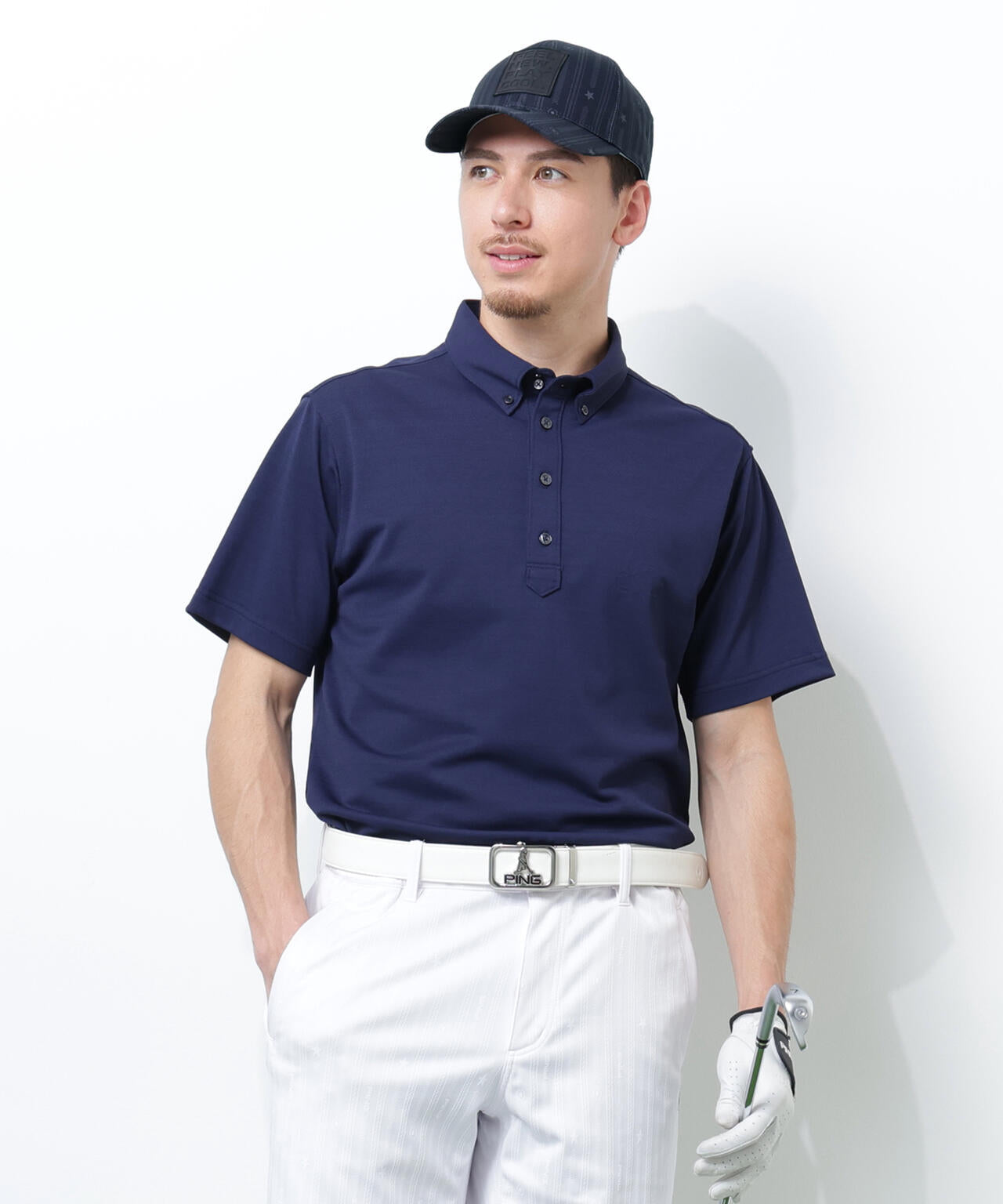 【PING APPAREL】ストライプ総柄プリントキャップ ＜NATIVE＞(UNISEX)