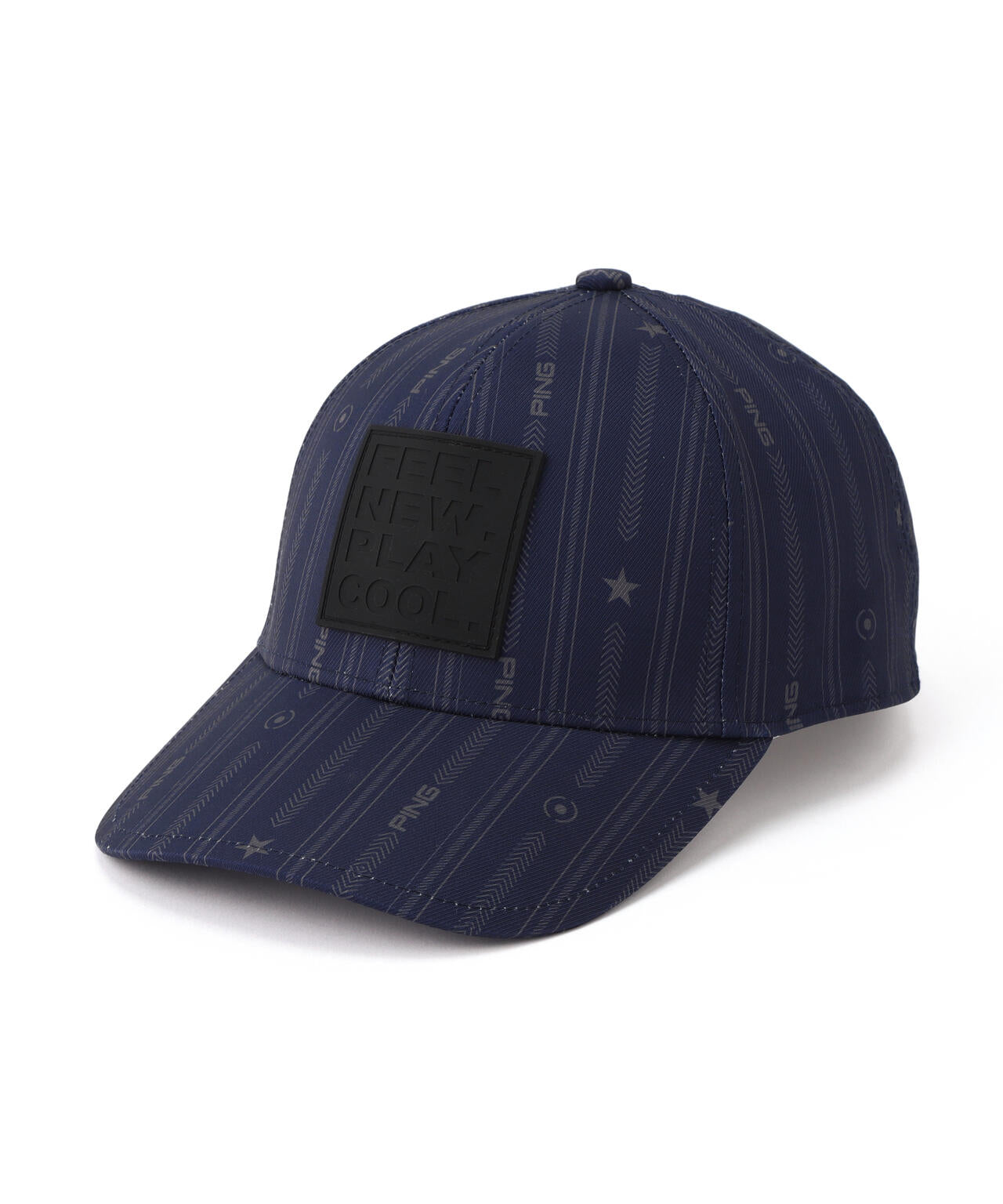 【PING APPAREL】ストライプ総柄プリントキャップ ＜NATIVE＞(UNISEX)