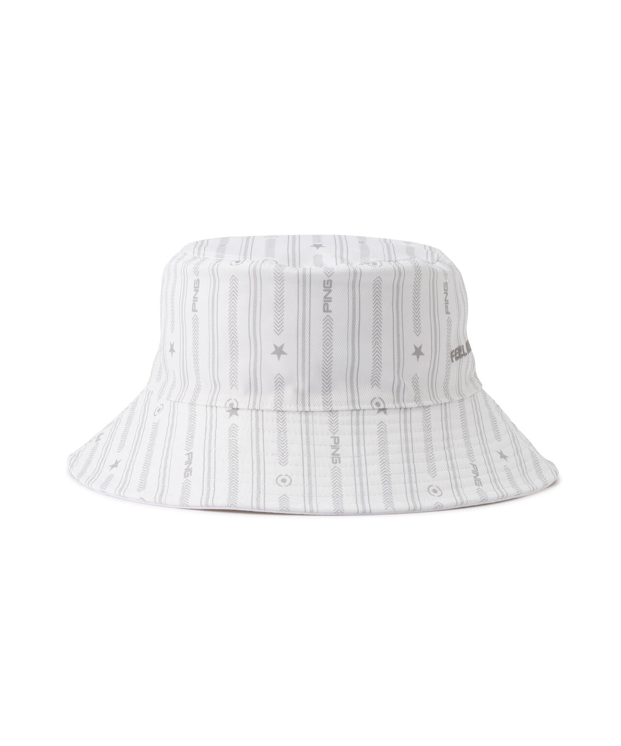 【PING APPAREL】ストライプ総柄プリントリバーシブルハット ＜NATIVE＞(UNISEX)