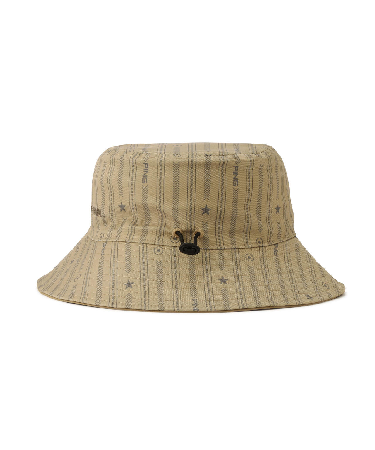 【PING APPAREL】ストライプ総柄プリントリバーシブルハット ＜NATIVE＞(UNISEX)