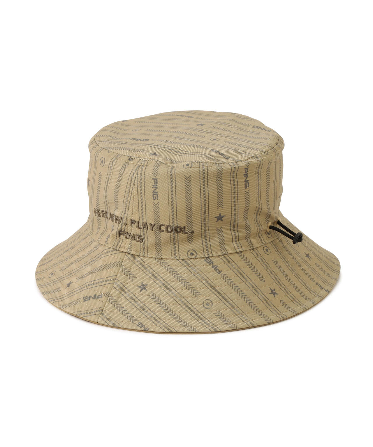 【PING APPAREL】ストライプ総柄プリントリバーシブルハット ＜NATIVE＞(UNISEX)