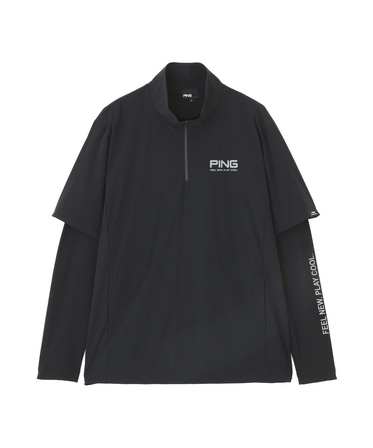 ［PING APPAREL］［接触冷感・UVカット・撥水］レイヤードツインセット (MENS)