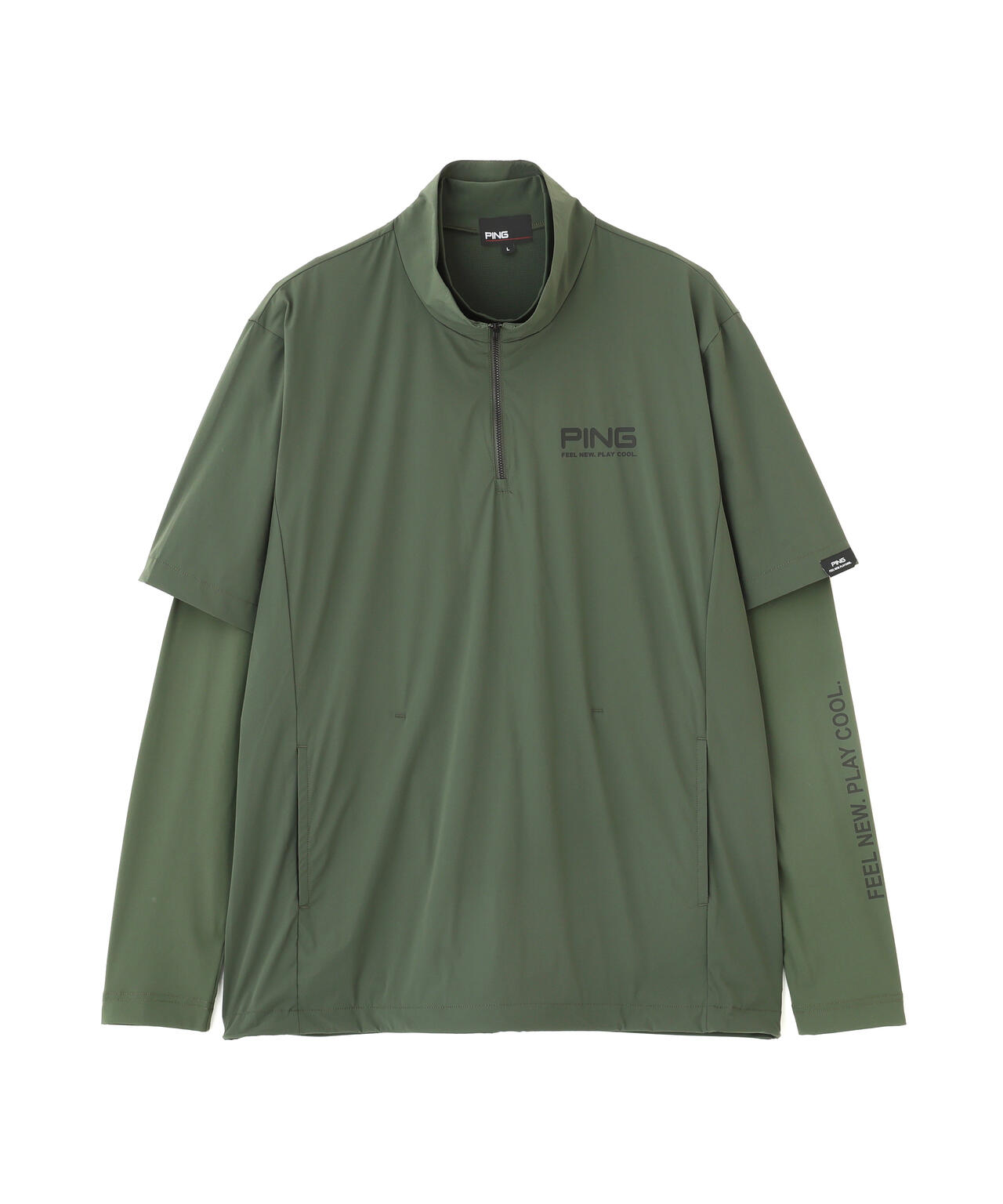 ［PING APPAREL］［接触冷感・UVカット・撥水］レイヤードツインセット (MENS)