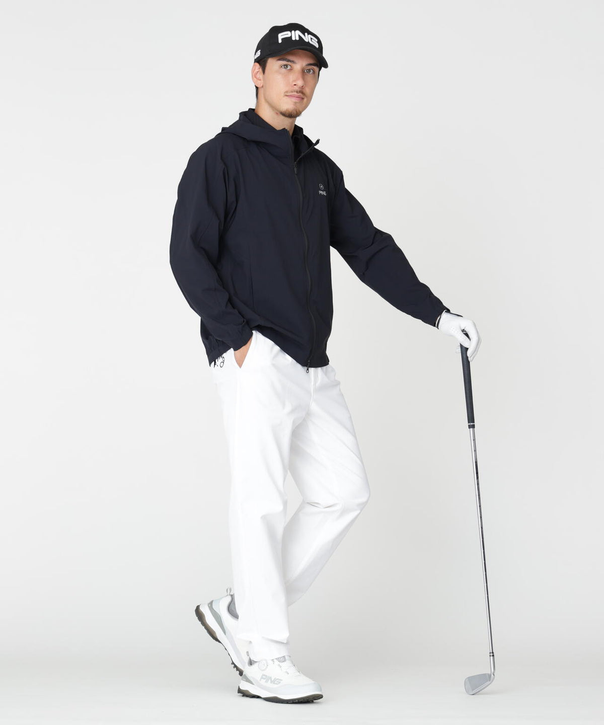 【PING APPAREL】全方向ストレッチフルジップフーディブルゾン (MENS)