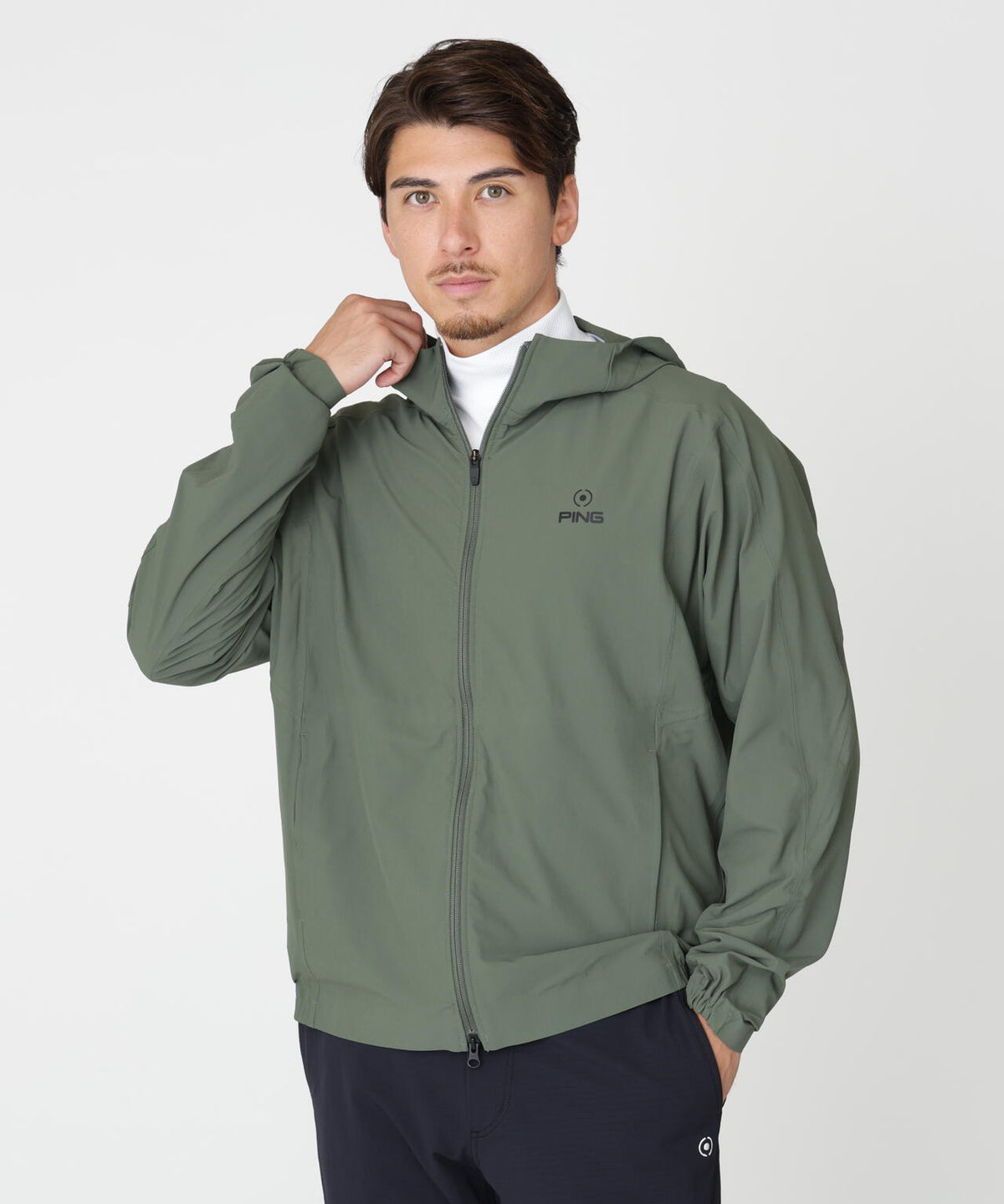 【PING APPAREL】全方向ストレッチフルジップフーディブルゾン (MENS)